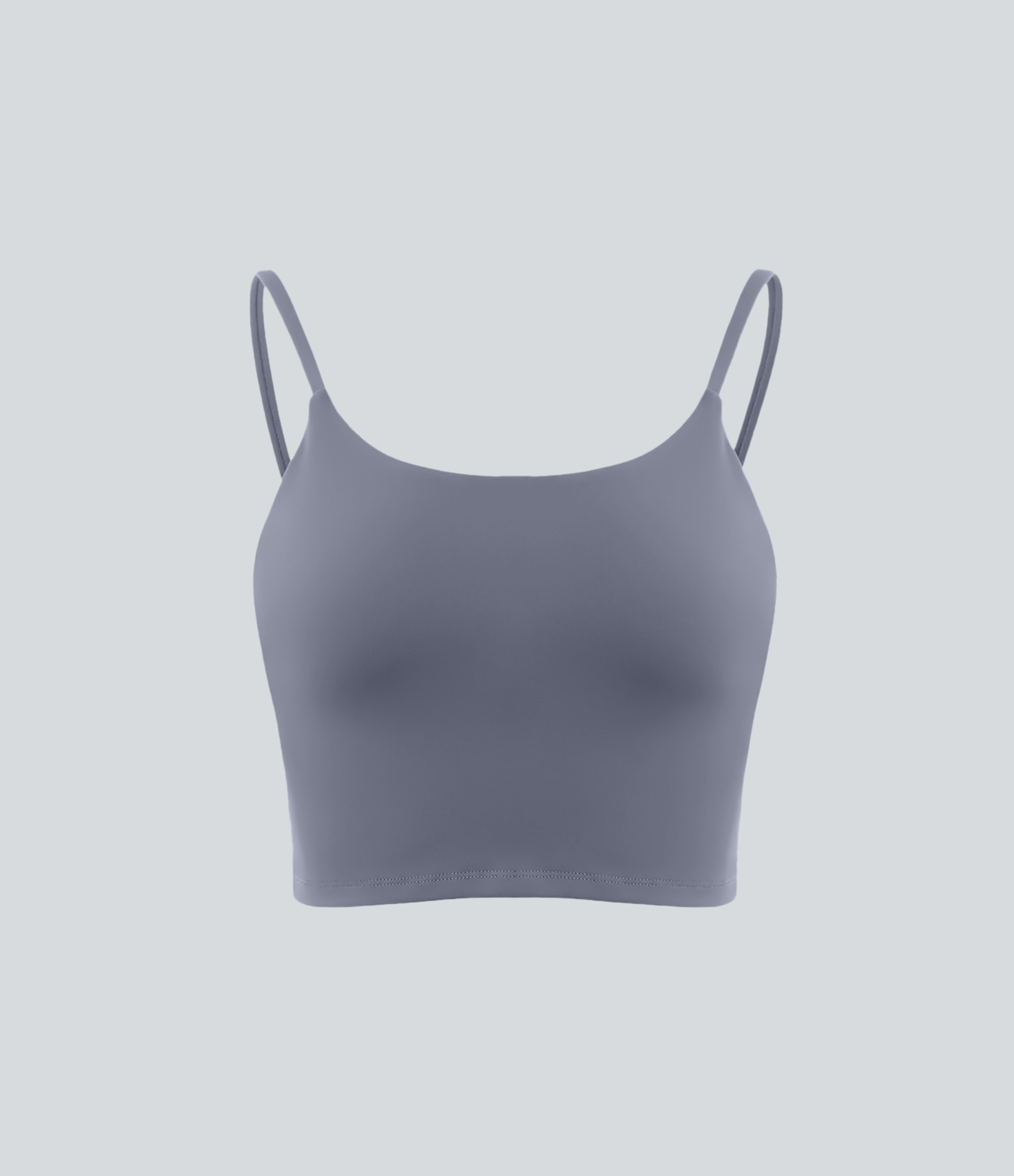 Halara Basic Padded Workout Cropped Tank Top Tank Top - Sweet Lavender - XS golf tops halter top tunic tops sleeveless tops backless top 