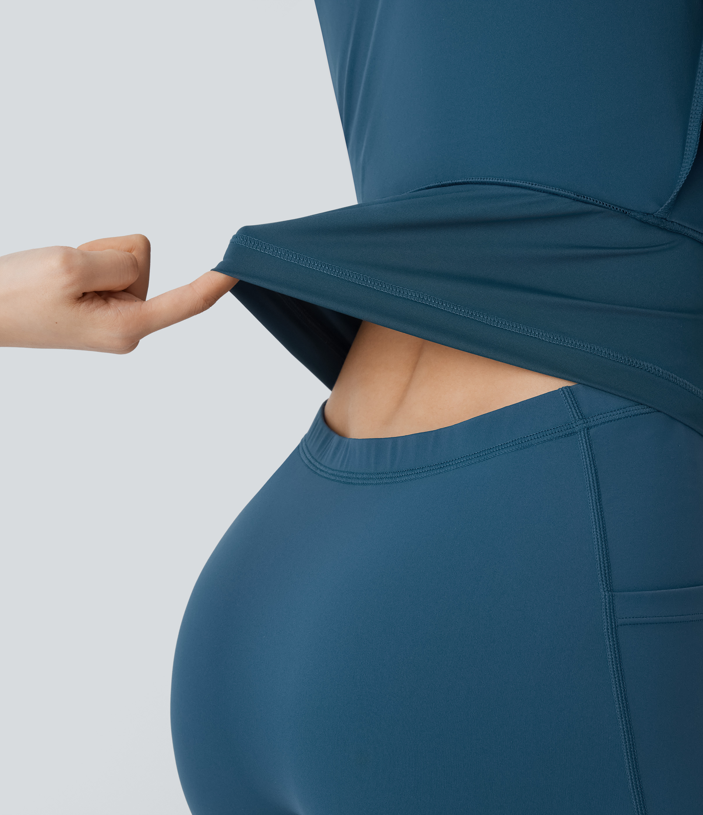 Halara Softlyzeroв„ў Airy Molded Cups Backless Twisted Cool Touch Dance Active Dress-Easy Peezy Edition Workout Dress - Majolica Blue - XS 