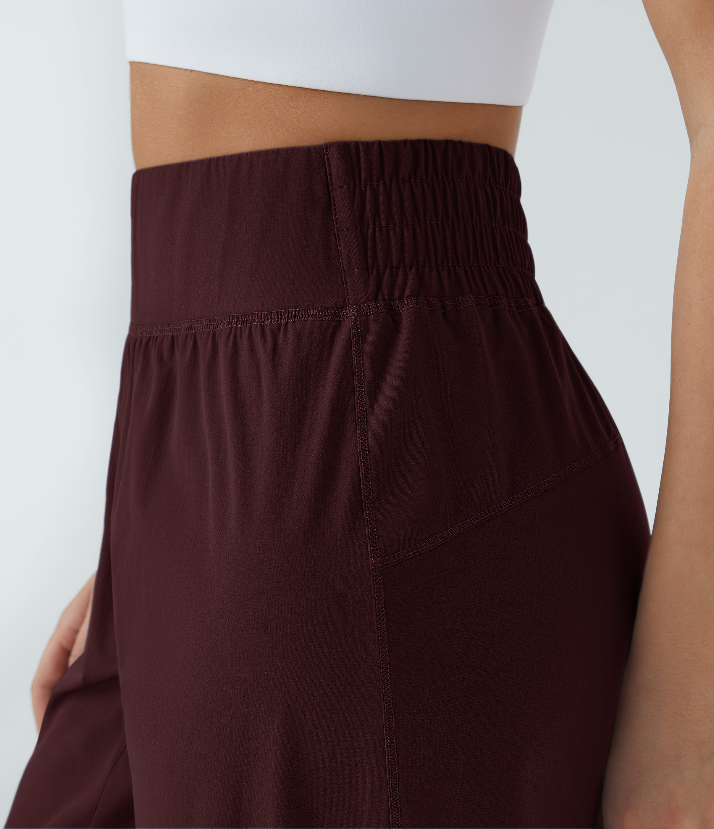 Halara High Waisted Elastic Waistband Hiking Joggers  - Decadent Chocolate - M(regular) 