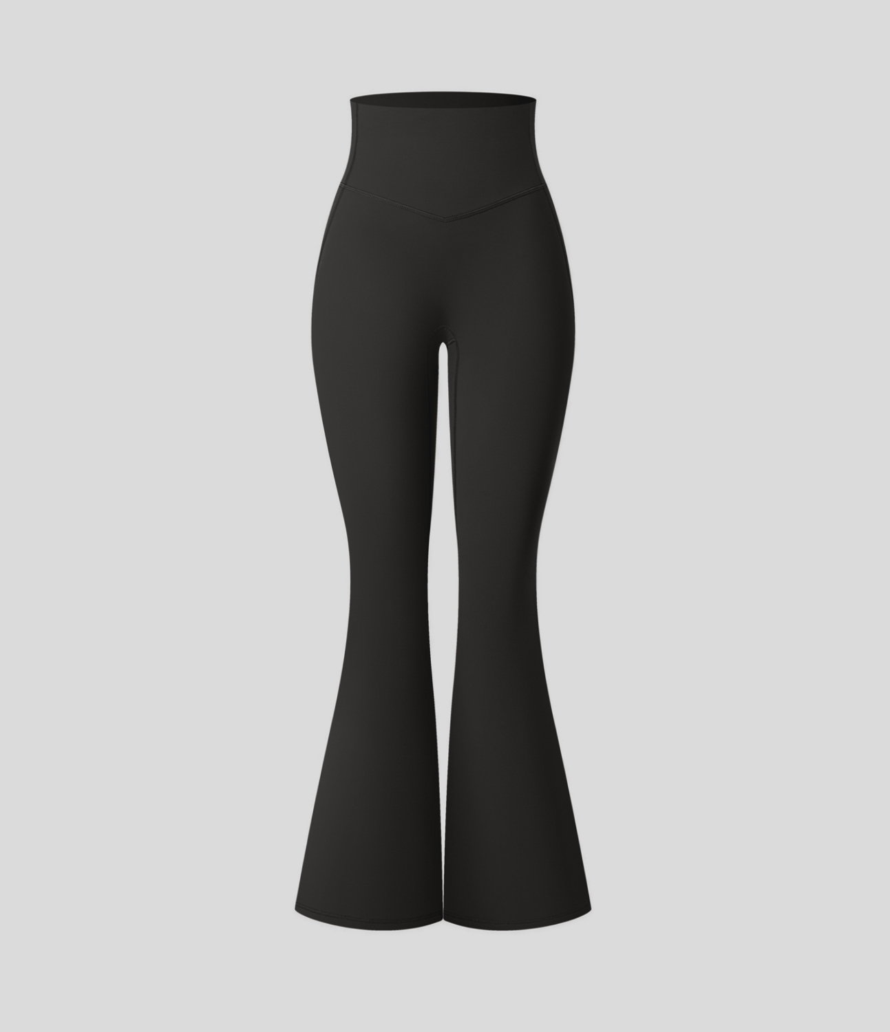 Halara SoCinched High Waisted Tummy Control Shaping Yoga UltraSculpt Flare Leggings  - Black - M(regular) gym leggings leggings with pockets 
