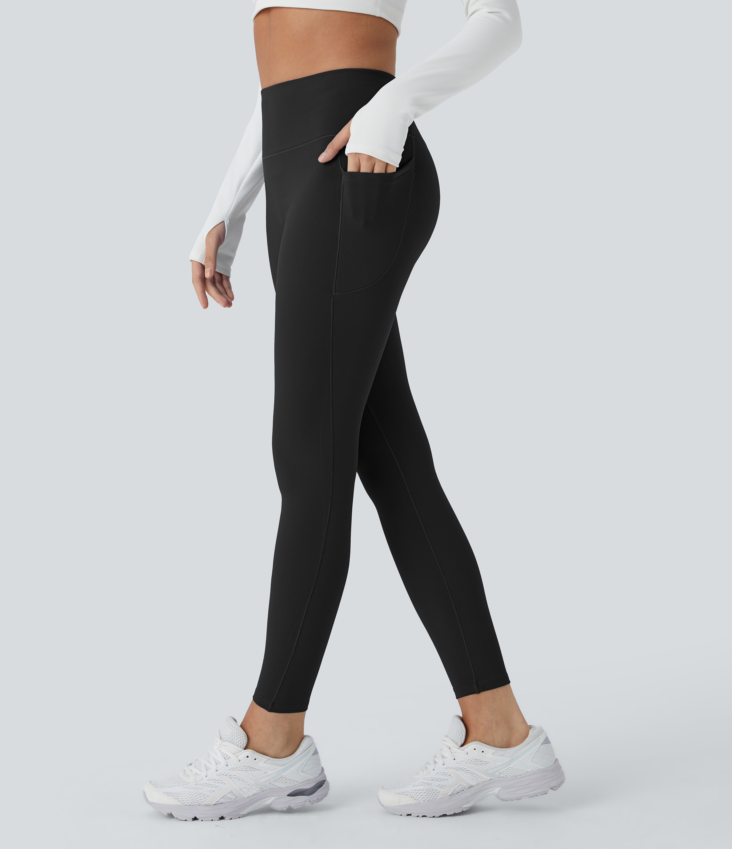 Legging thermique 7/8 Softlyzero™ taille haute coupe ajustée avec poches latérales