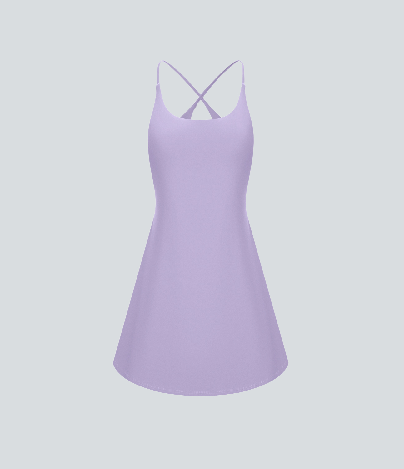 Halara Softlyzeroв„ў Plush Backless Active Dress Workout Dress - Lavender - L 