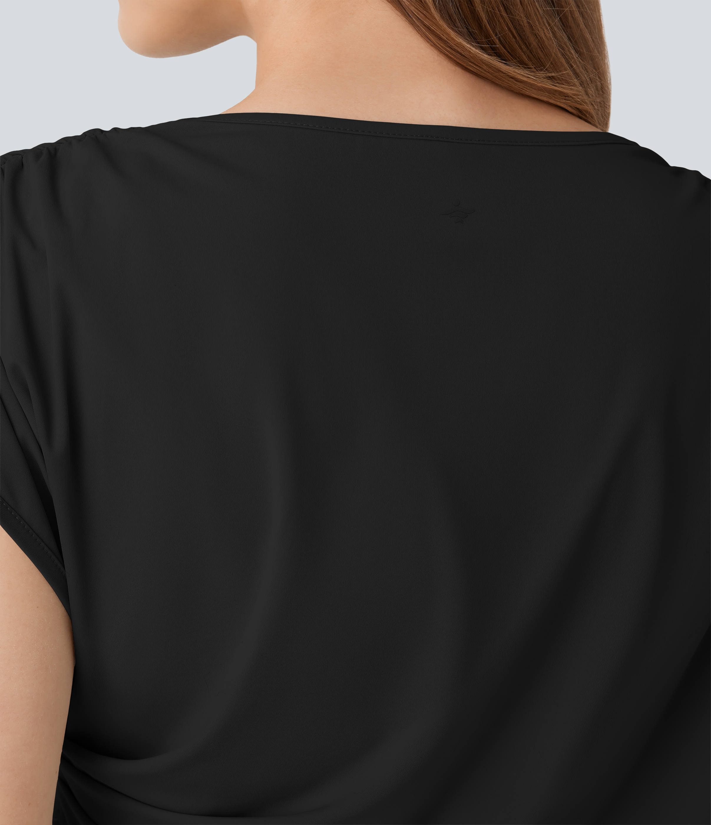 Halara Ruched Cropped Running Tank Top Tank Top - Black - S golf tops halter top tunic tops sleeveless tops backless top 