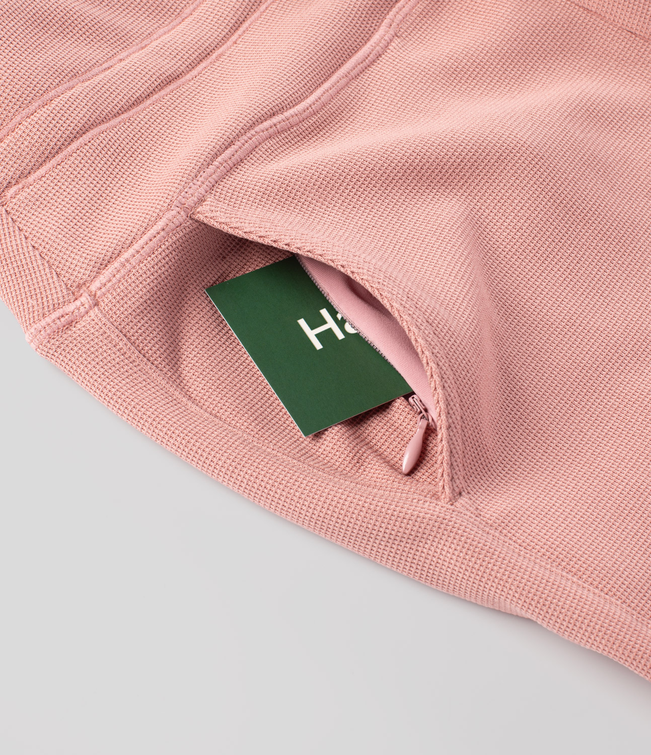 Halara High Waisted Drawstring Side Pocket Full Length Waffle Yoga Joggers  - Rose Tan - XL(regular) 