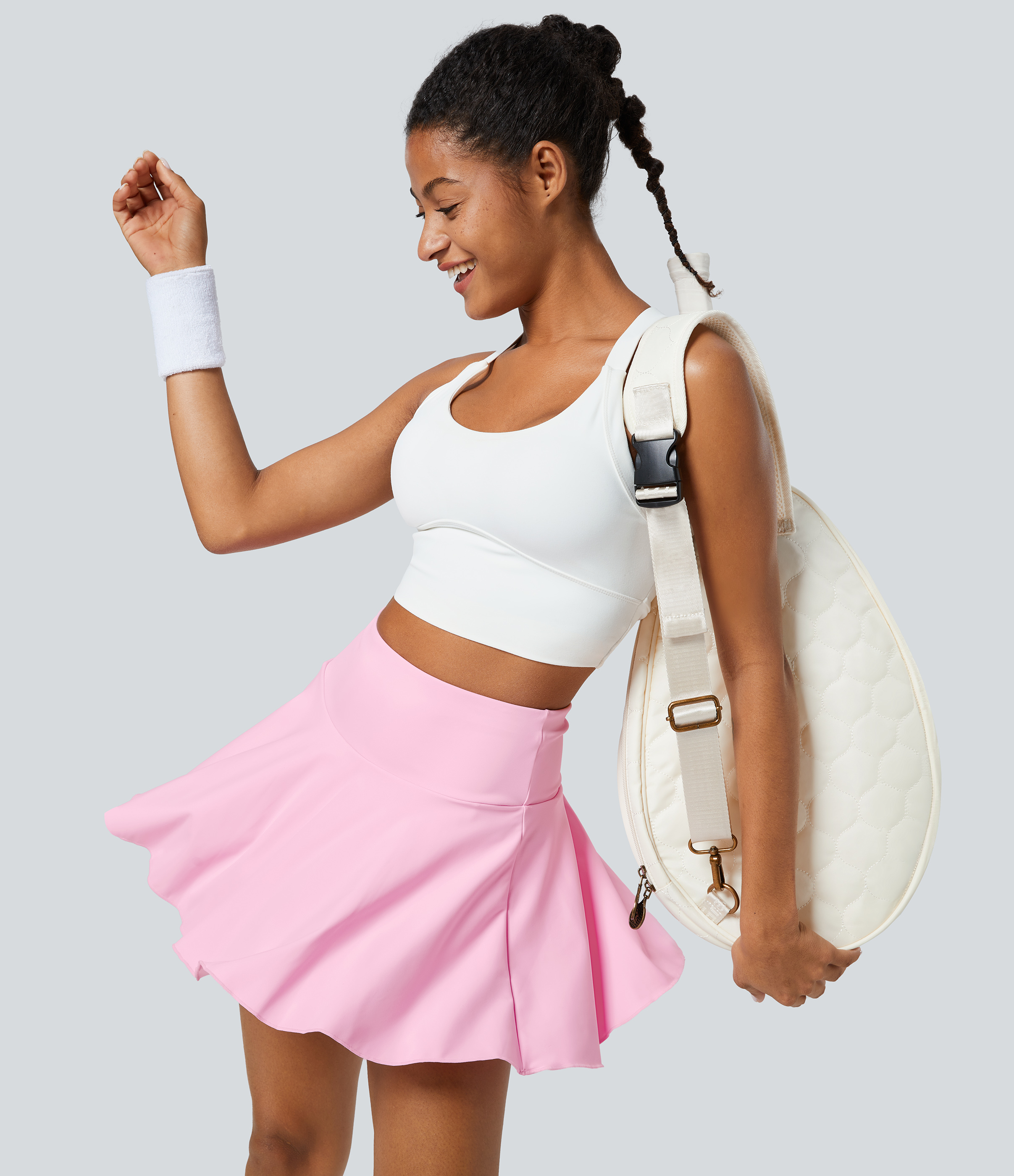 Halara Everyday Cloudfulв„ў Air Fabric 2-in-1 Cool Touch Tennis Skirt-Marvelous  - Nosegay - S midi skirt a line skirt golfing skirt 
