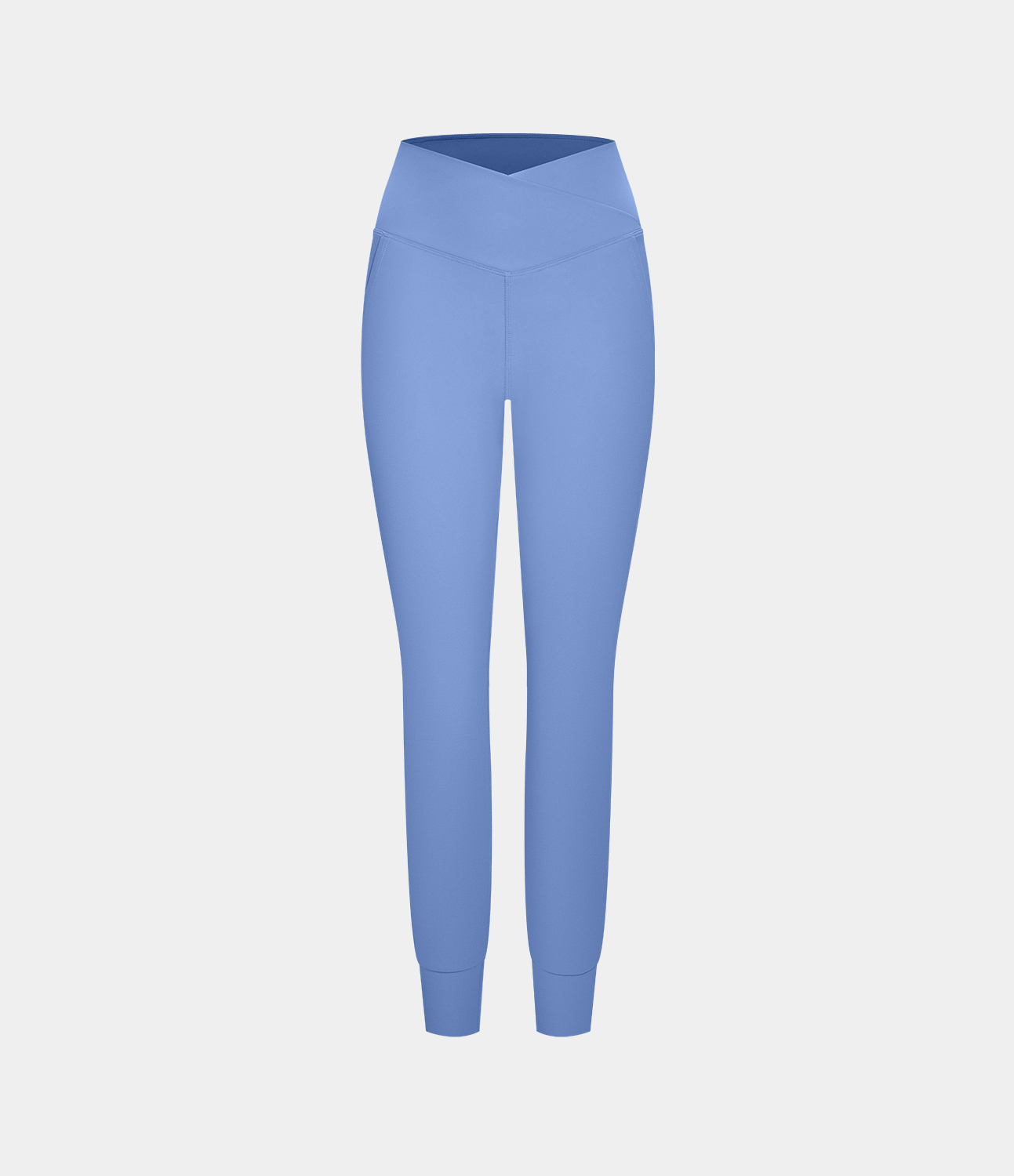 Halara Softlyzeroв„ў Plush High Waisted Crossover Side Pocket Yoga Joggers  - Cornflower Blue - M 