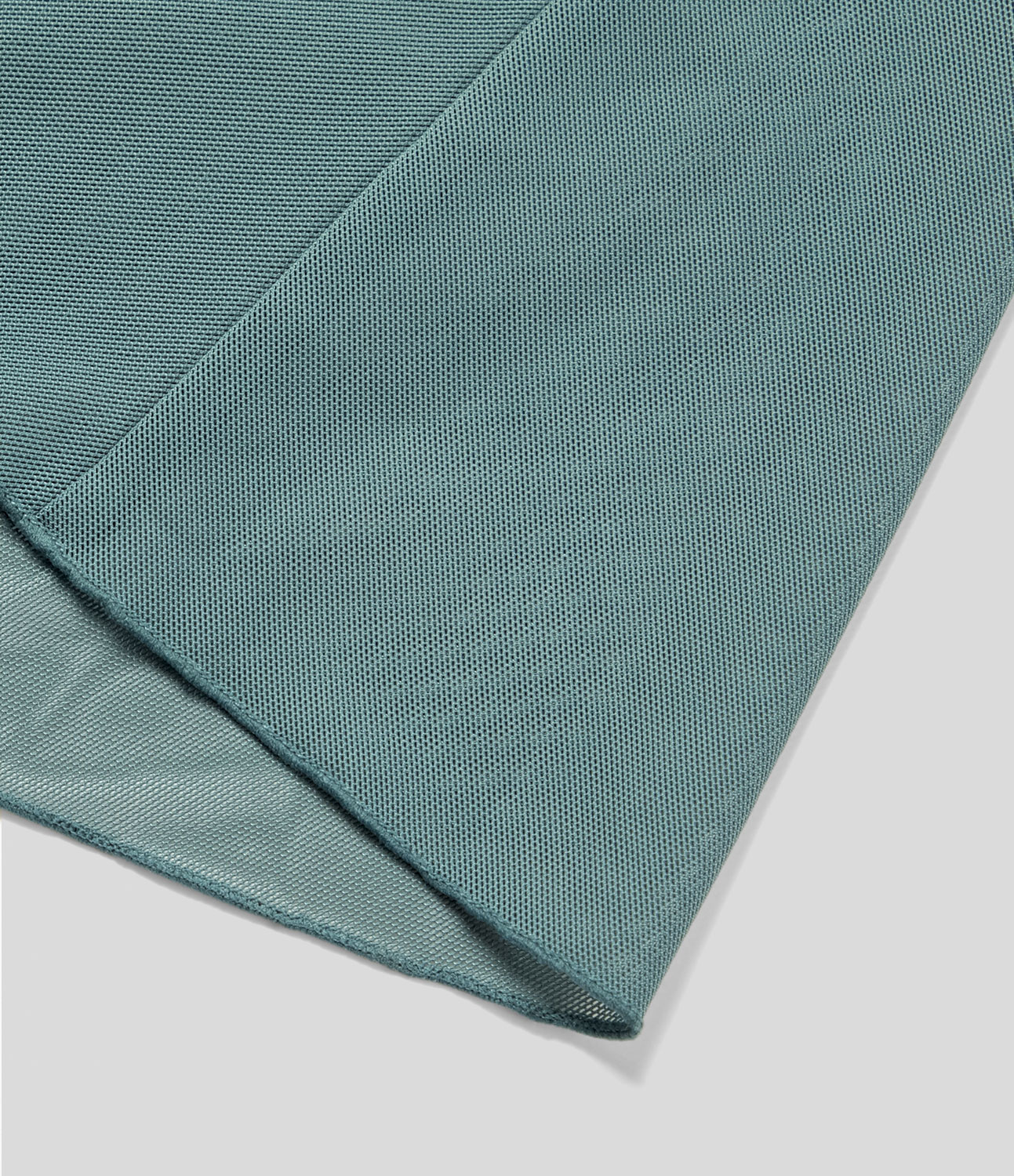 Halara High Waisted Drawstring Contrast Mesh 2-in-1 Side Pocket Flowy Midi Flare Casual Skirt  - Mineral Blue - M midi skirt a line skirt 