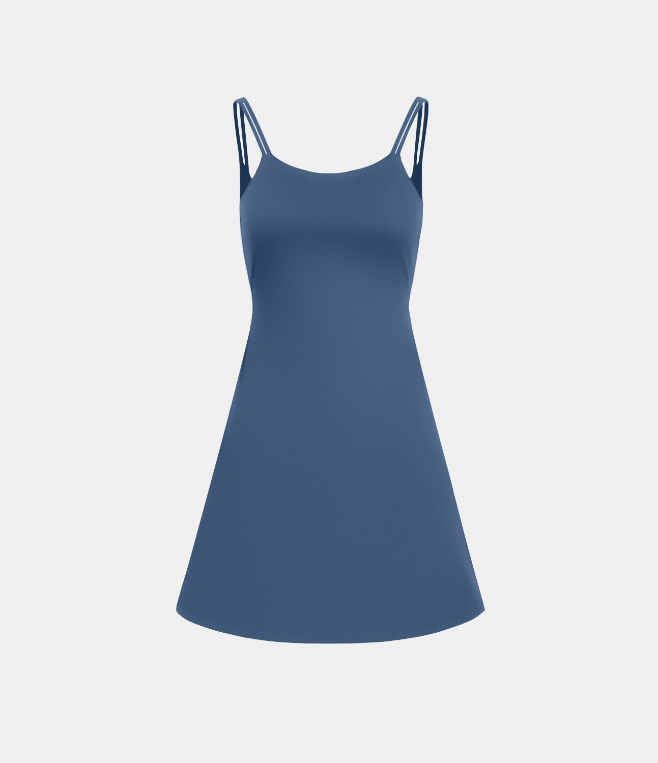 

Halara Softlyzeroв„ў Plush Double Straps Backless Twisted 2-Piece Pocket Slip Dance Active Dress Workout Dress - Dark Turquoise