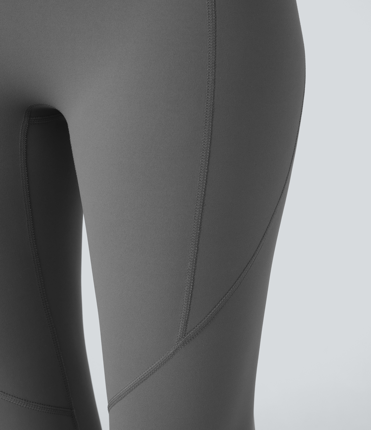 Halara High Waisted Side Pocket 7/8 Yoga Leggings  - Gunpowder Grey - S gym leggings leggings with pockets leggings with butt lift 