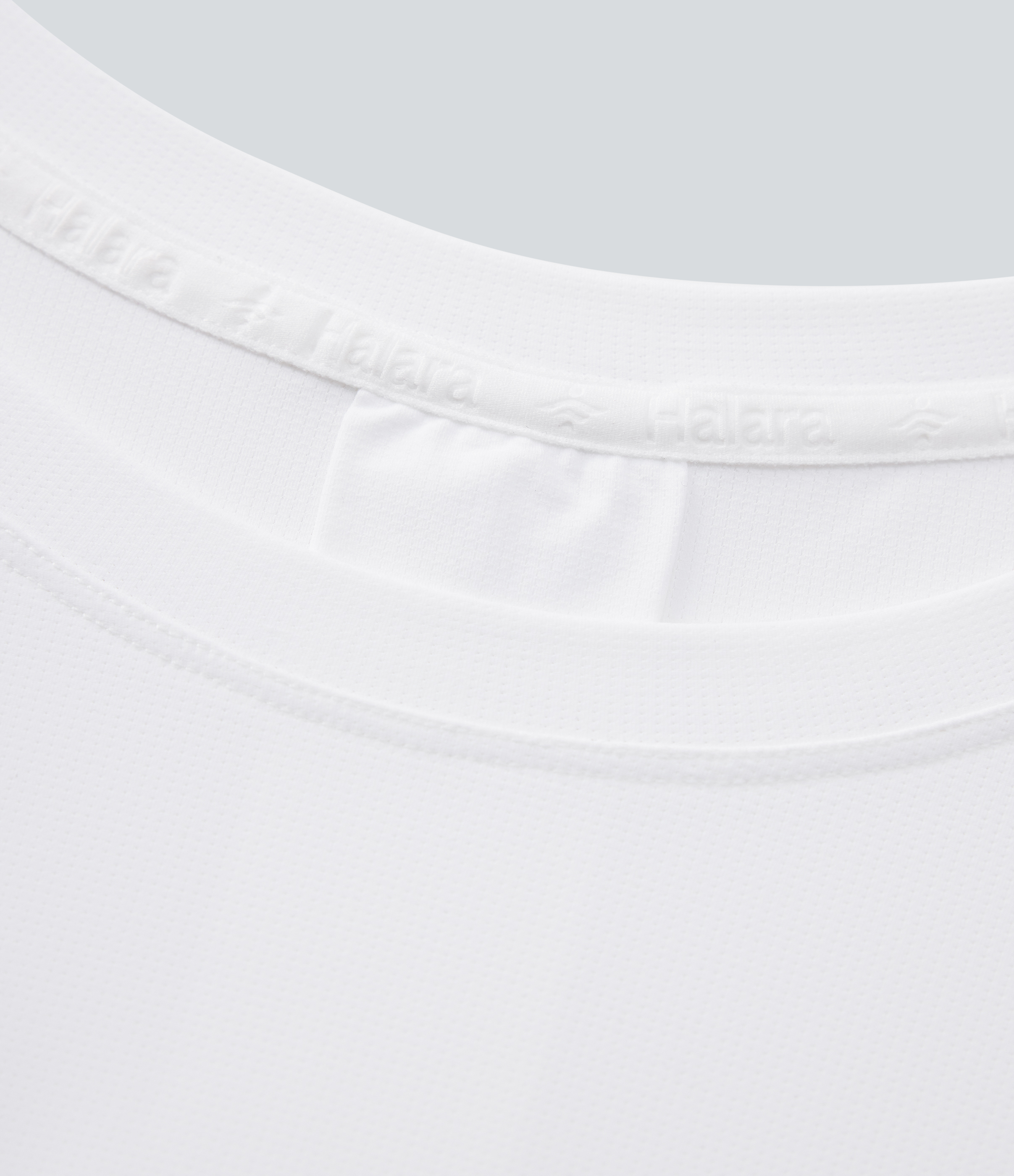 Halara Round Neck Sleeveless Curved Hem Yoga Sports Top  - Jasmine White - S 