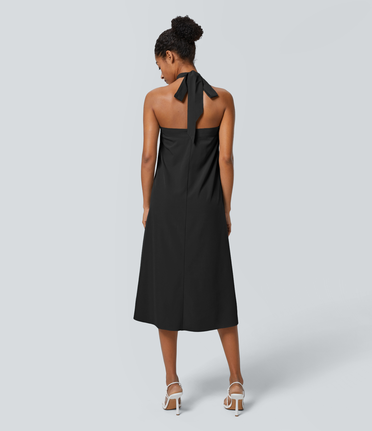 Halara Breezefulв„ў High Waisted Twisted Wrapped Tie Back Quick Dry Resort Skirt  - Black - M(regular) 