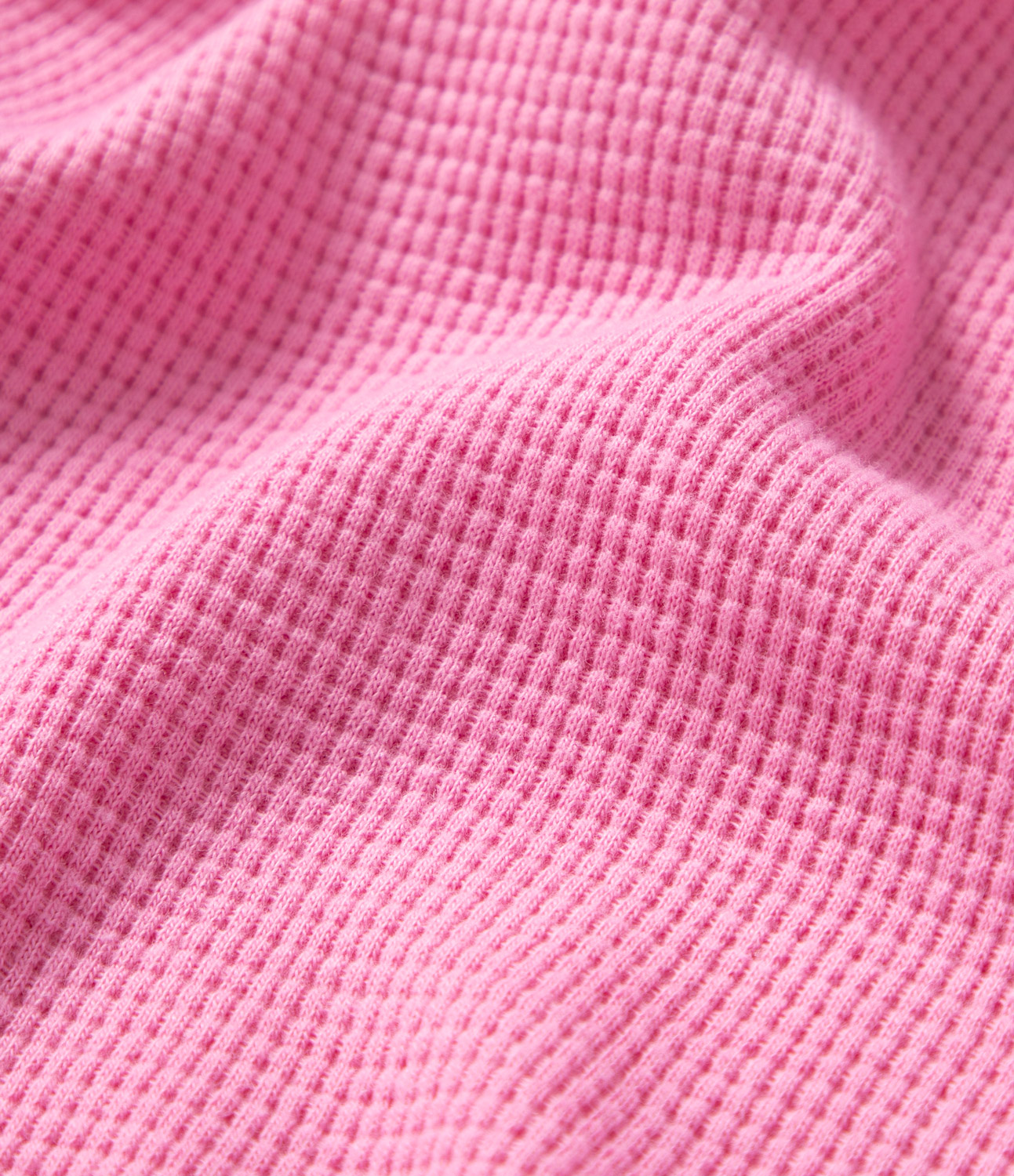 

Halara Oversize V Neck Long Sleeve Asymmetric Hem Waffle Casual Cotton Sweatshirt - Begonia Pink
