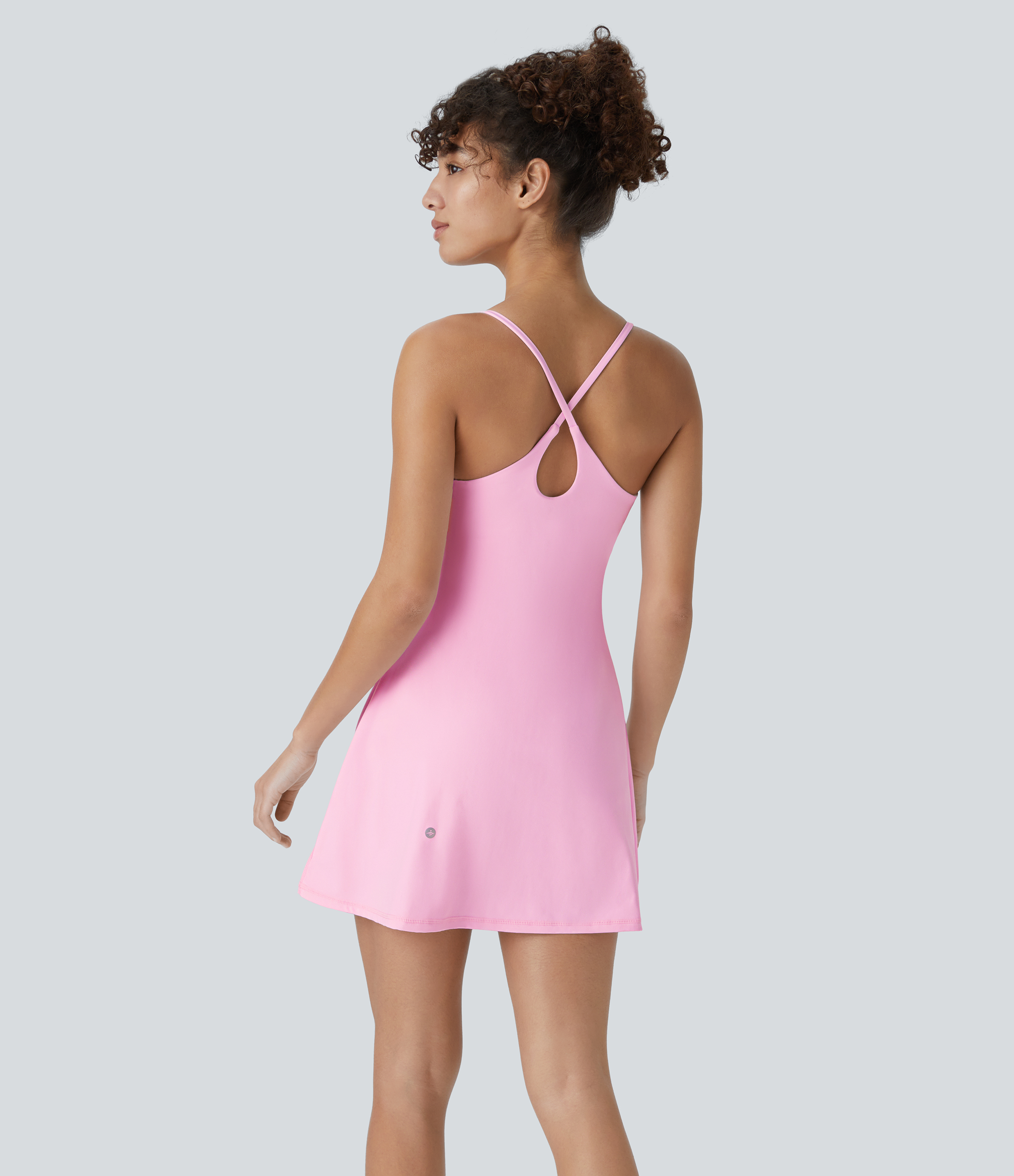 Halara Softlyzeroв„ў Plush Backless Active Dress Workout Dress - Nosegay - XS 