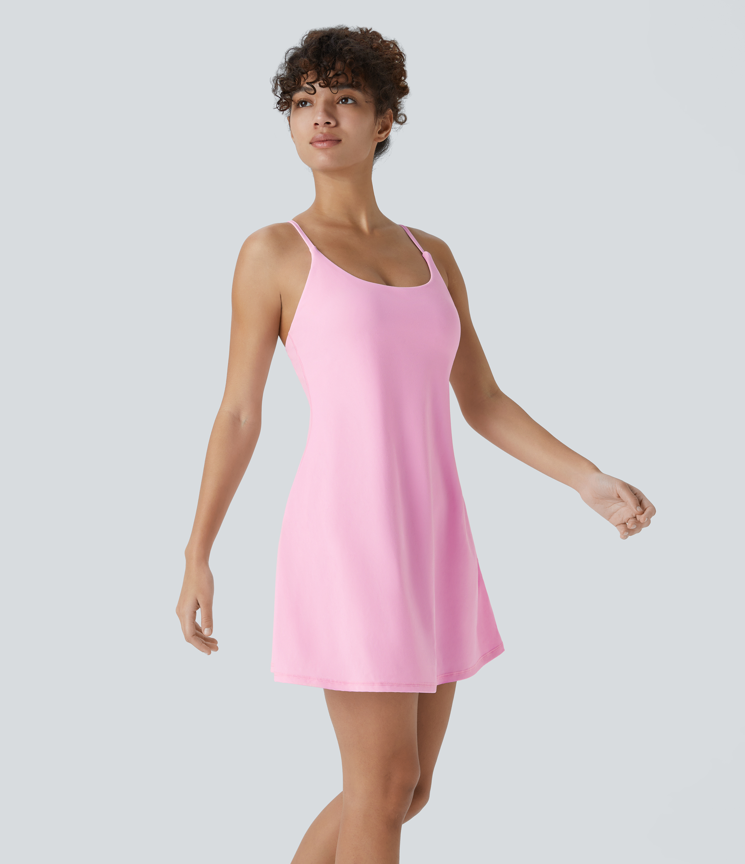 Halara Softlyzeroв„ў Plush Backless Active Dress Workout Dress - Nosegay - XS 