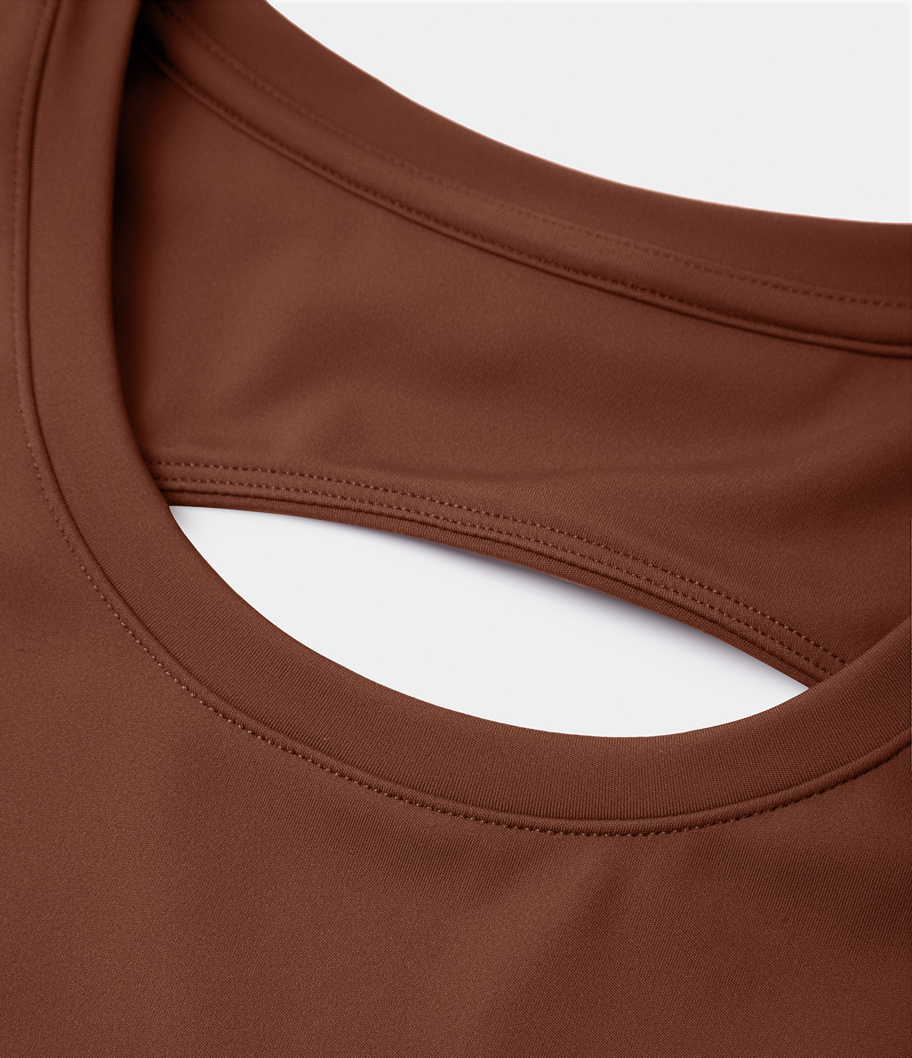 Halara Backless Twisted Cut Out Flare Mini Dance Active Dress Workout Dress - Brandy Brown - XL 