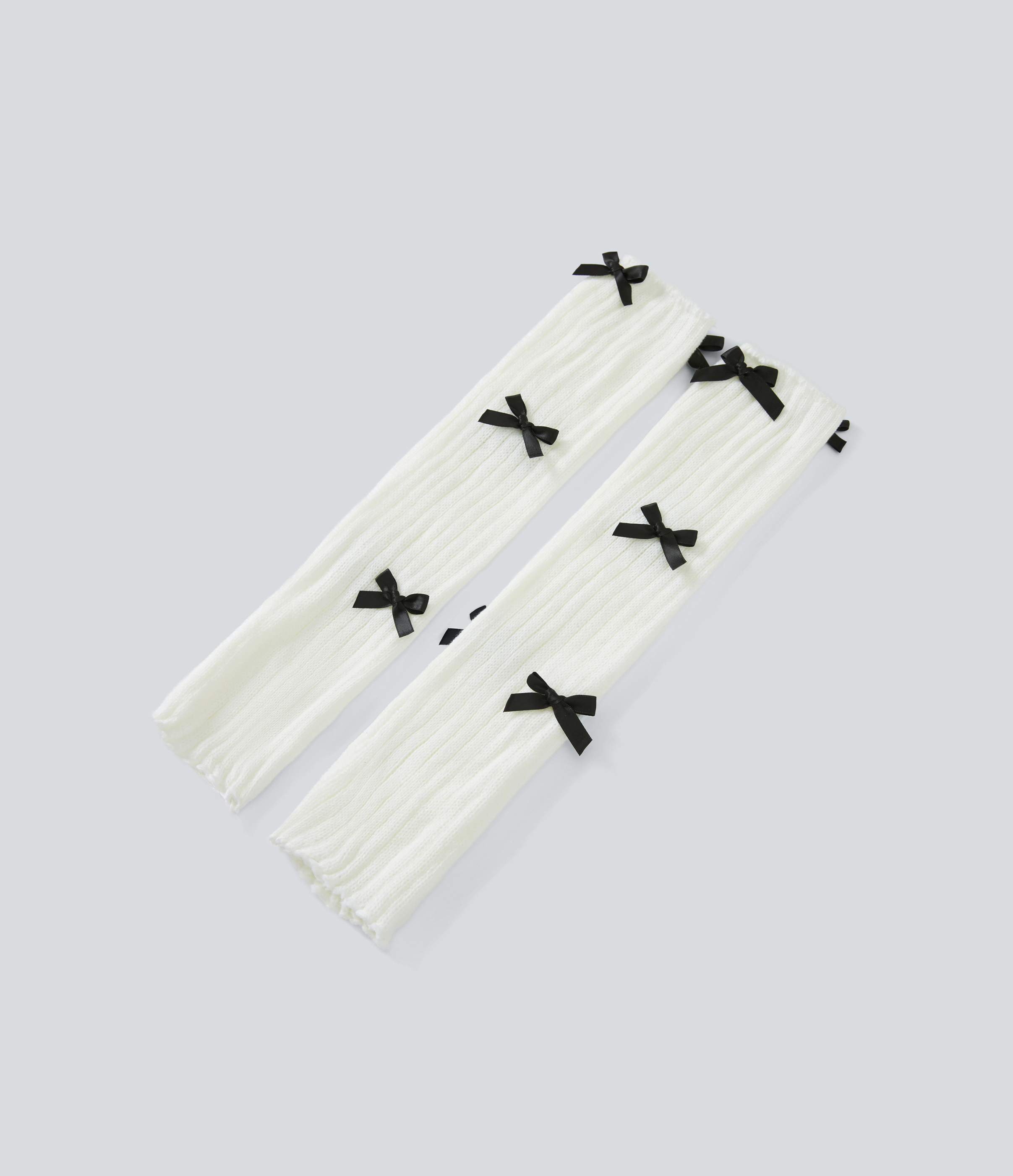 Small Black Bow Calentador pierna lazo / 1