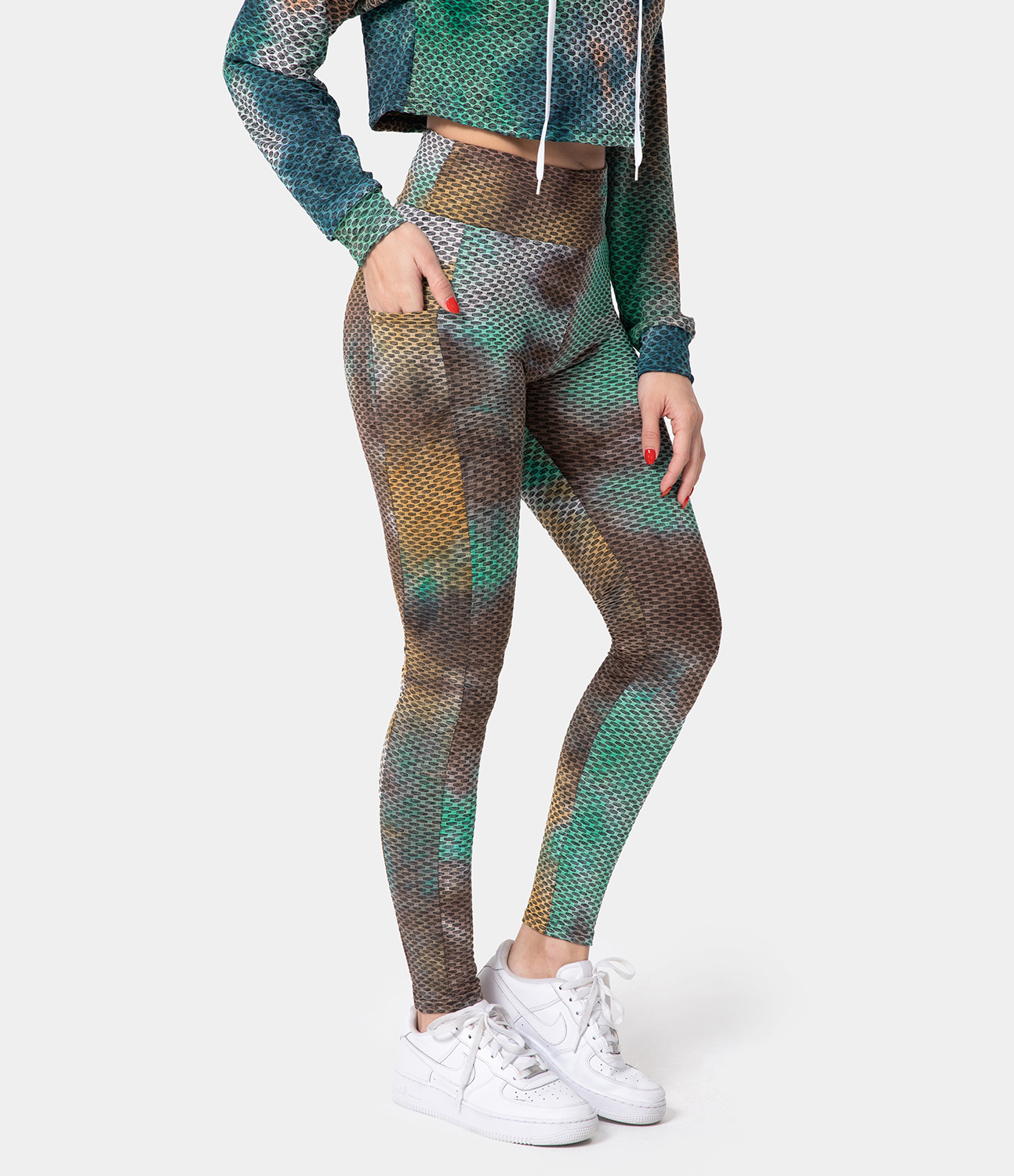 Women's High Waisted Side Pocket 7/8 Leggings HALARA