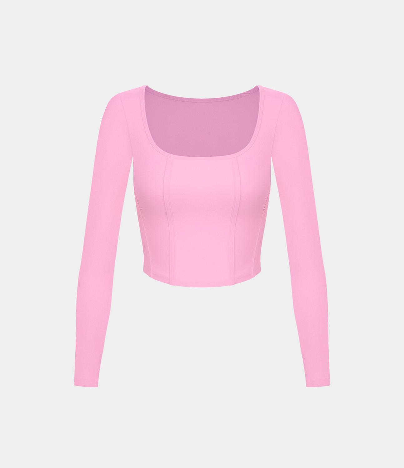 Halara Softlyzeroв„ў Plush Square Neck Thumb Hole Cropped Yoga Sports Top  - Nosegay - XL 