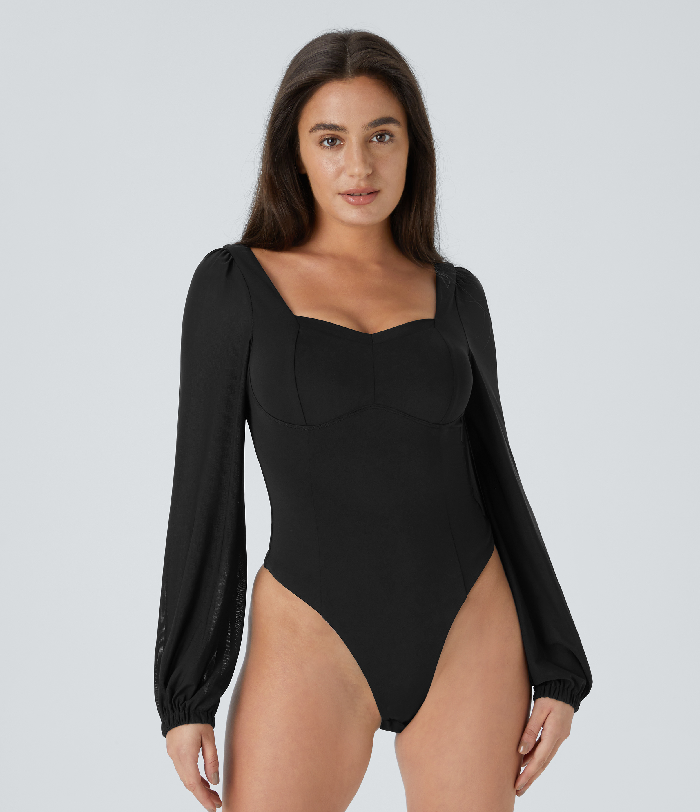 Women's SoftlyZero™ Airy Sweetheart Neck Contrast Mesh