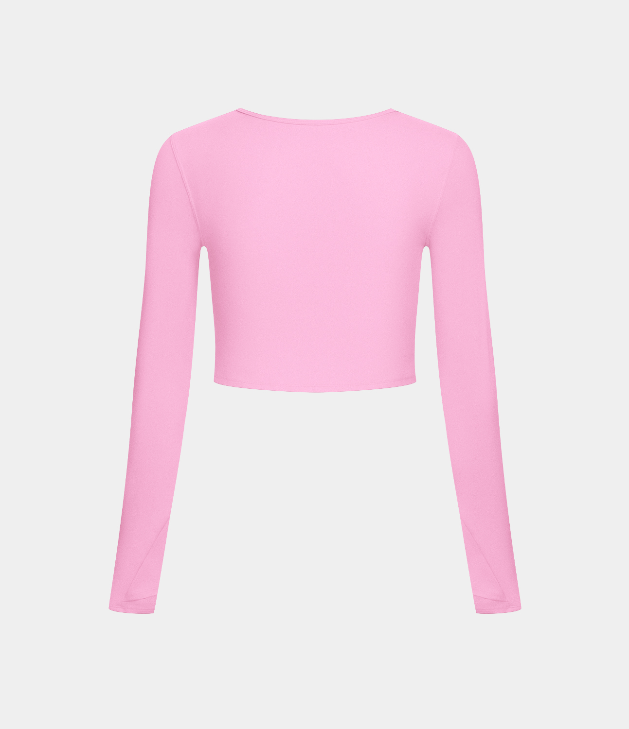 Halara Softlyzeroв„ў Plush Long Sleeve Thumb Hole Cut Out Cropped Dance Sports Top  - Nosegay - XL 