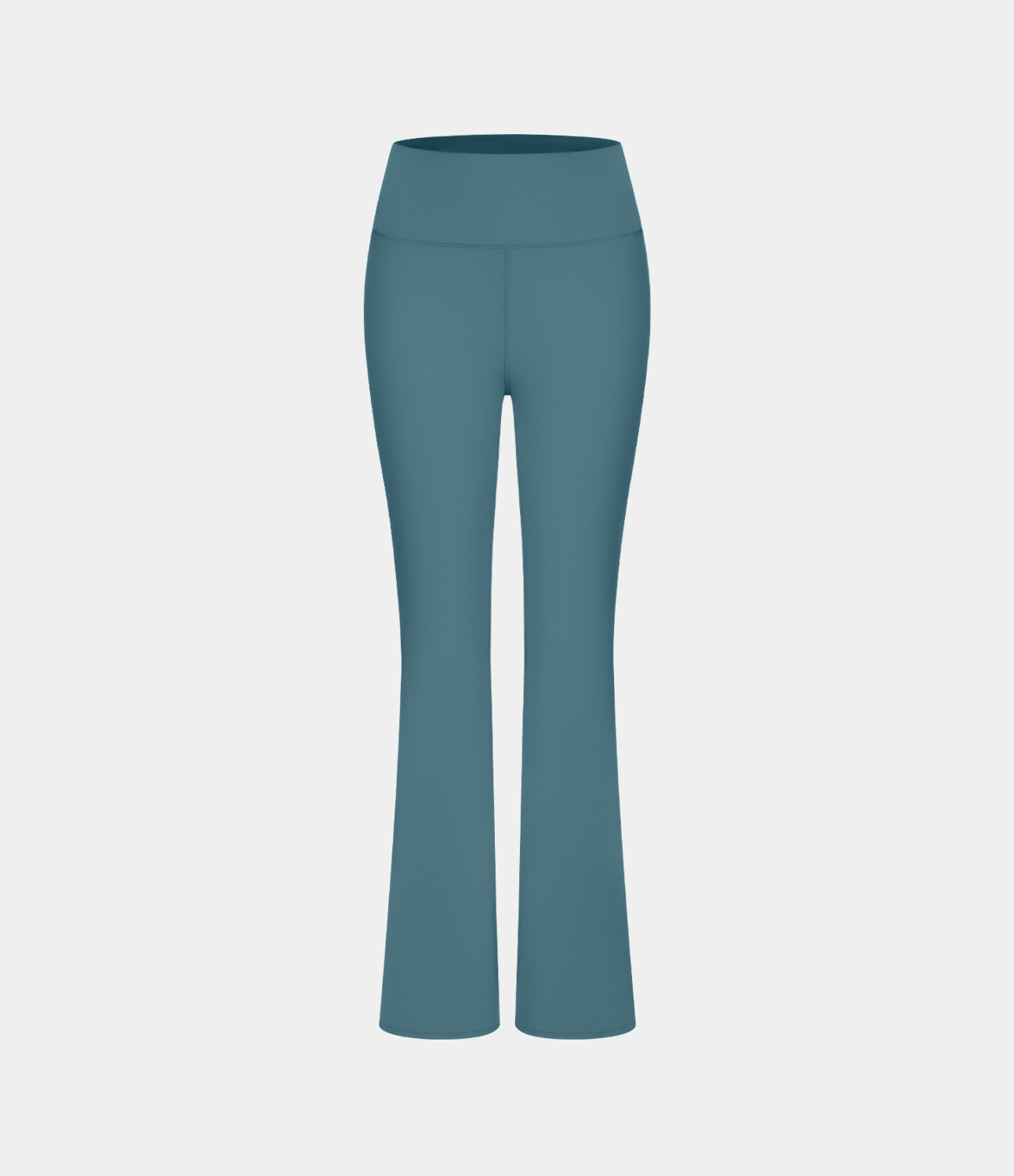 Halara High Waisted Back Pocket Plain Slight Flare Leggings  - Misty Cyan Blue - M(petite) gym leggings leggings with pockets 