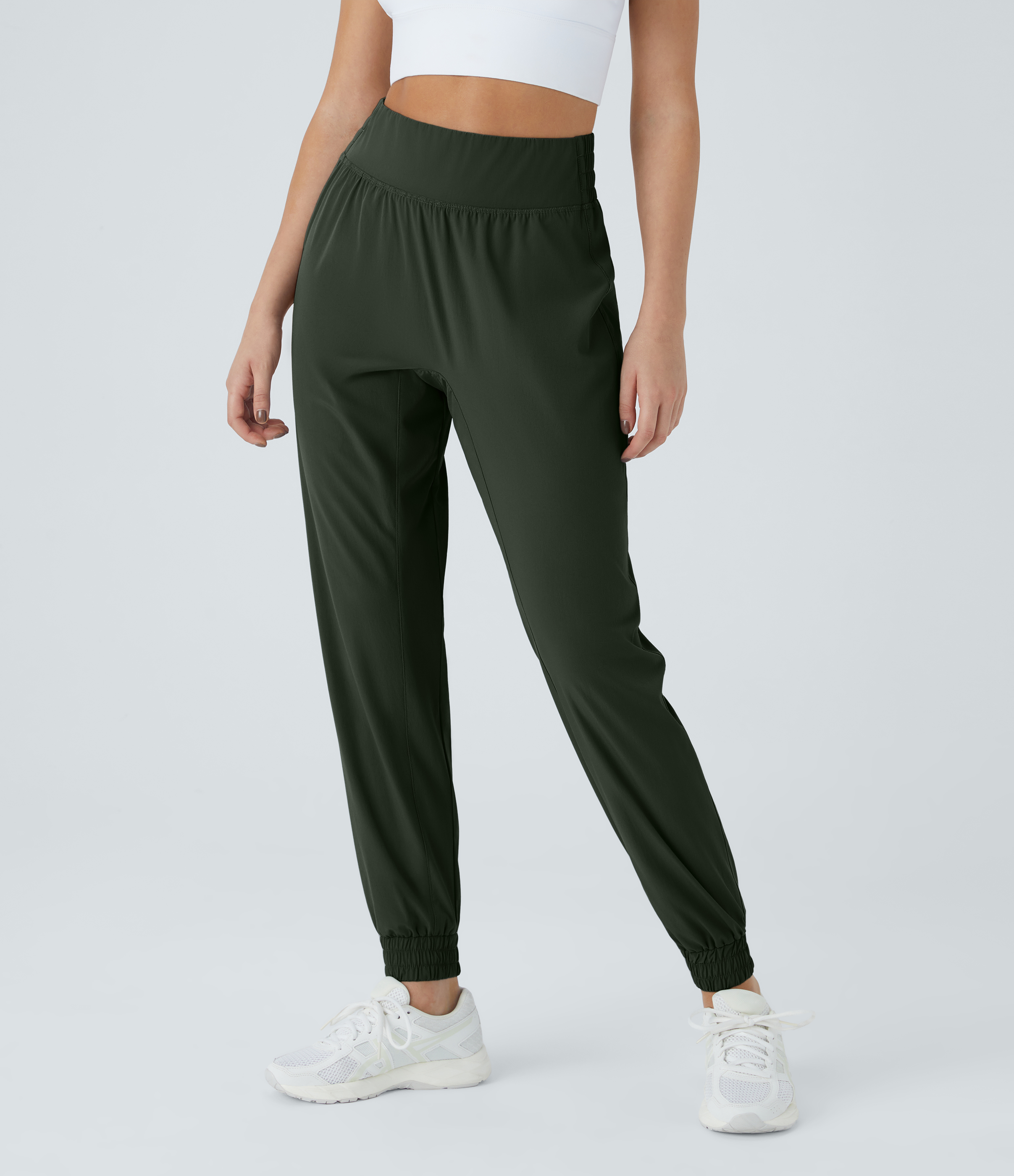 Halara High Waisted Elastic Waistband Hiking Joggers  - Rosin - M(regular) 