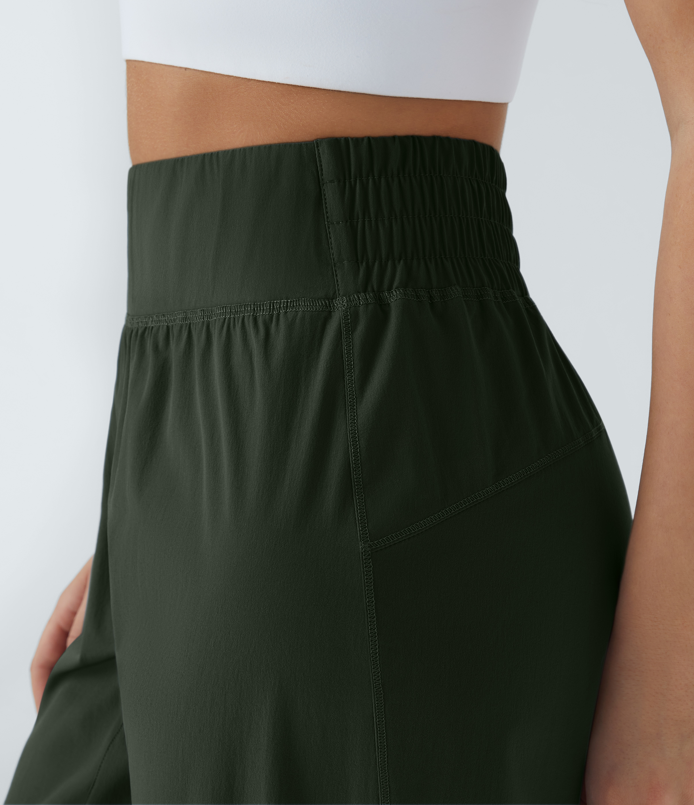 Halara High Waisted Elastic Waistband Hiking Joggers  - Rosin - M(regular) 