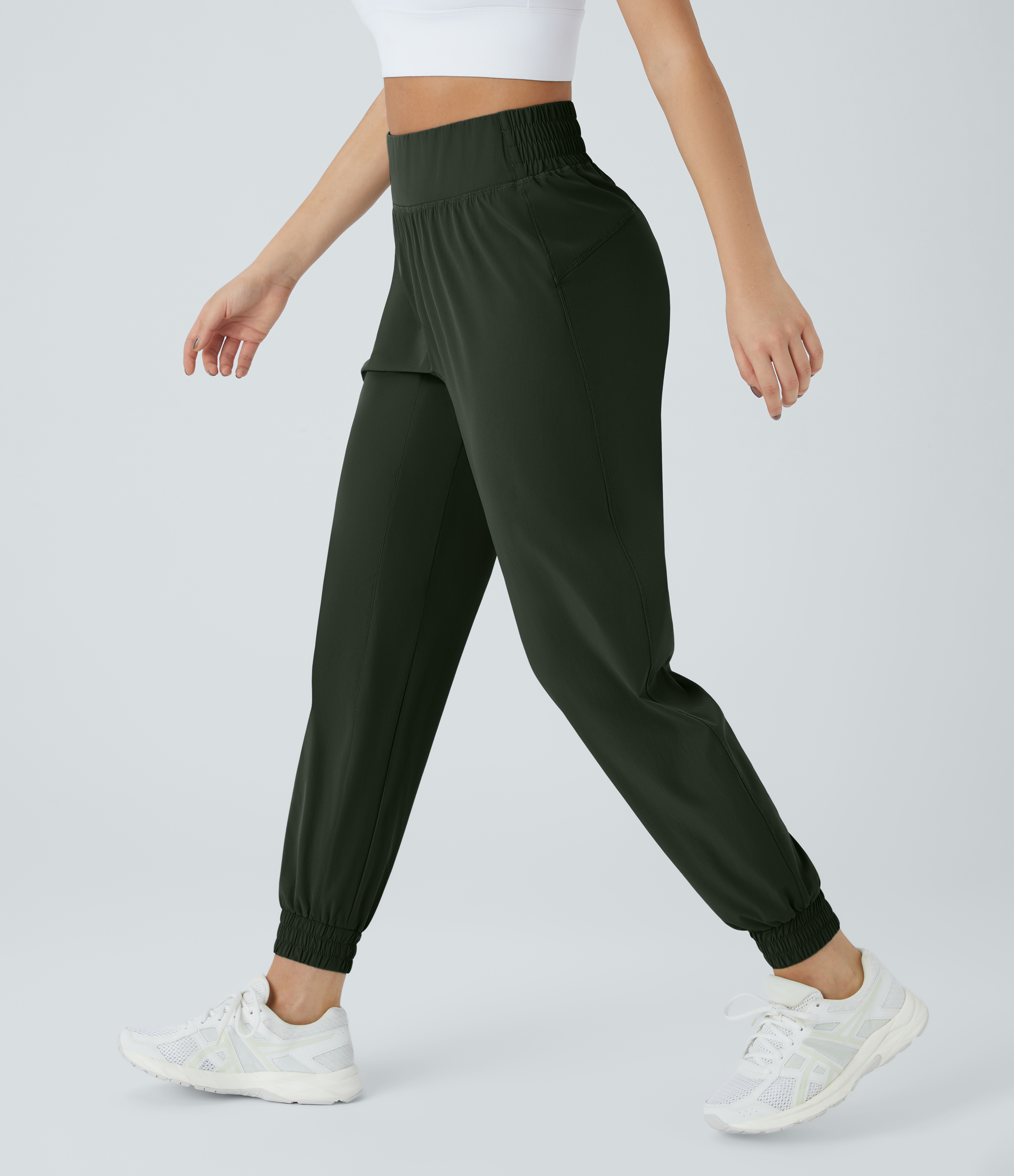 Halara High Waisted Elastic Waistband Hiking Joggers  - Rosin - M(regular) 
