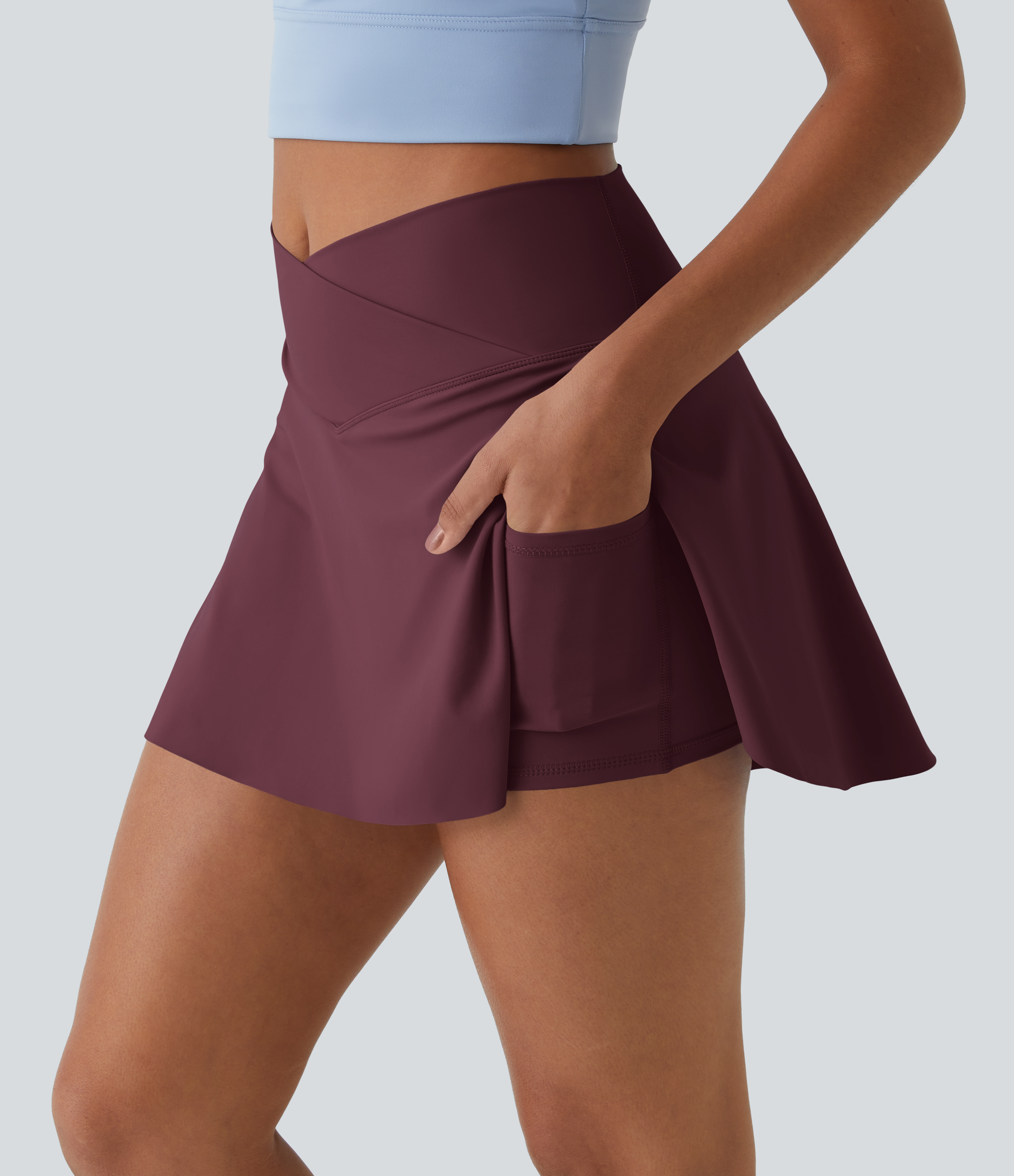 Minifalda tenis Softlyzero™ Airy Crossover 2 en 1 bolsillo lateral tacto fresco tacto suave diario Lucid-UPF 50+