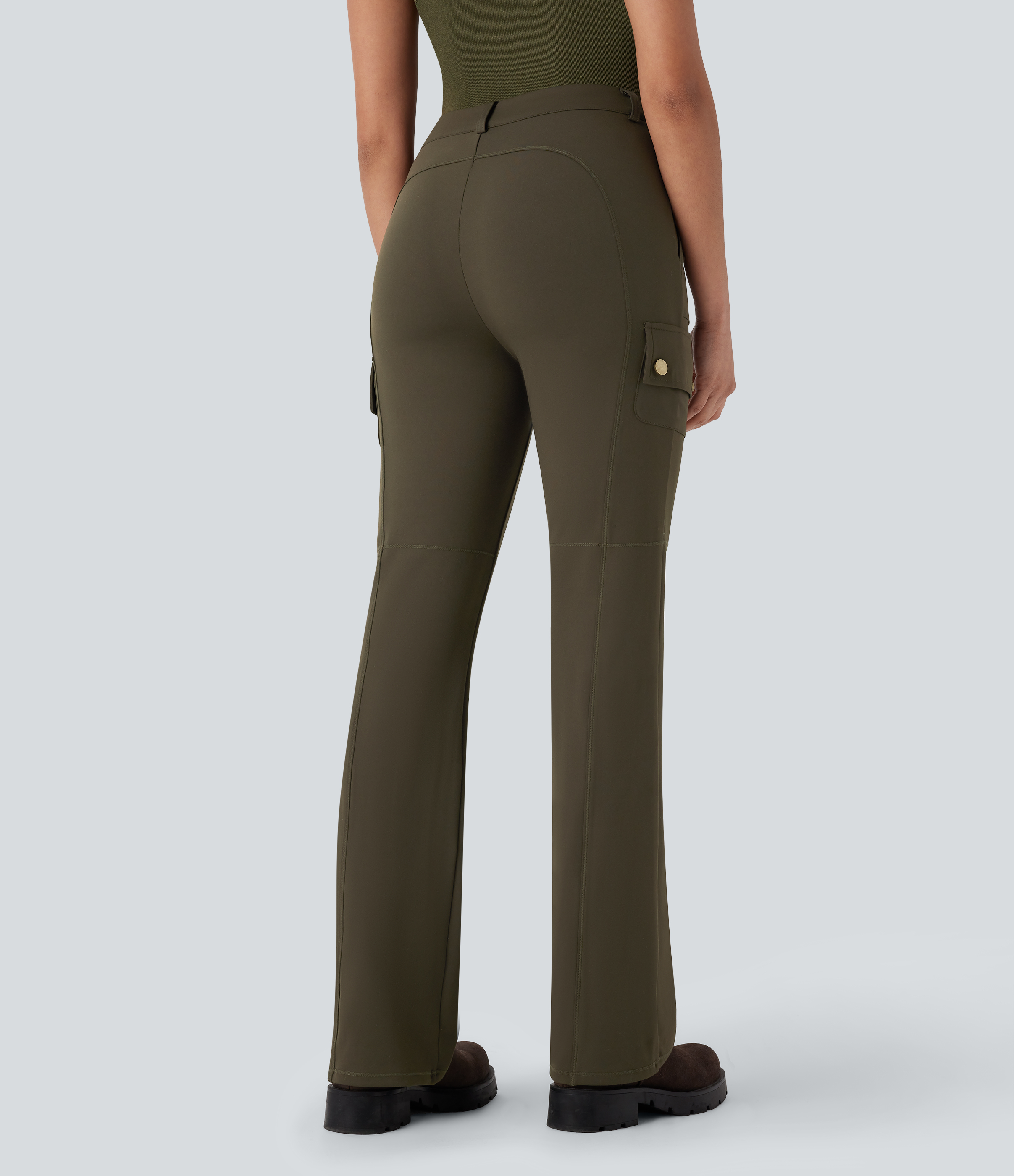 Forest Night DayStretch Pantalon cargo bootcut taille mi-haute avec poches pour la randonnée / 2