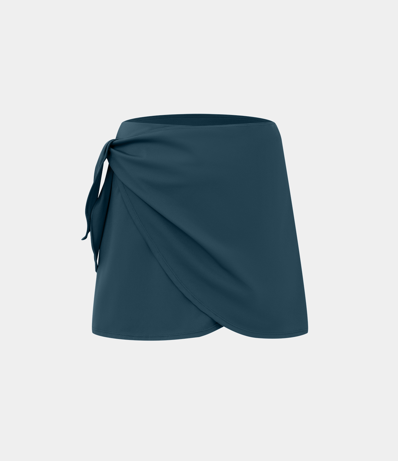 Halara High Waisted Tie Side 2-in-1 Side Pocket A Line Mini Golf Skirt  - Majolica Blue - XL midi skirt a line skirt golfing skirt 