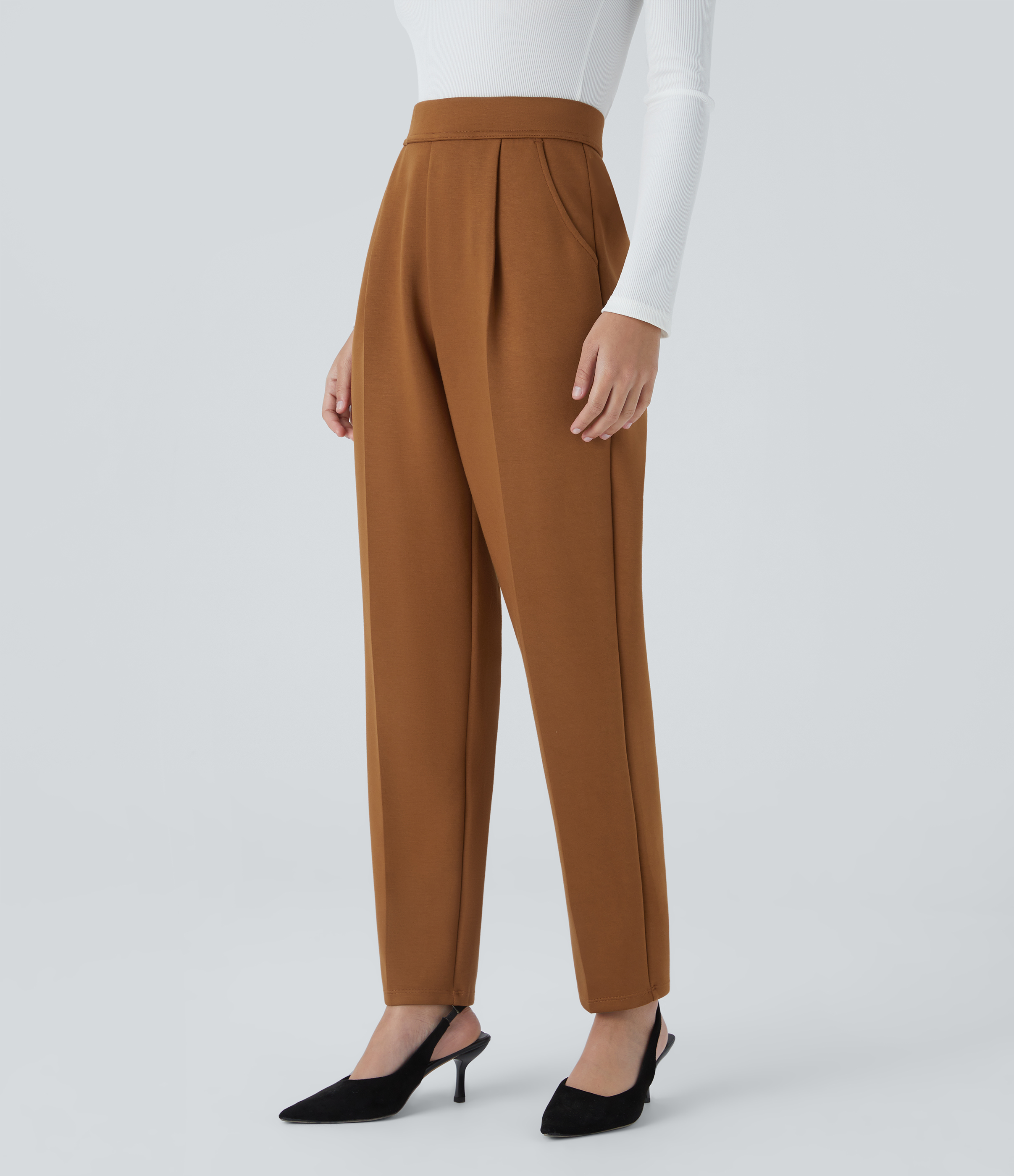 2点SET】tuck wide curve pants / gray | wee9s | ウィークス