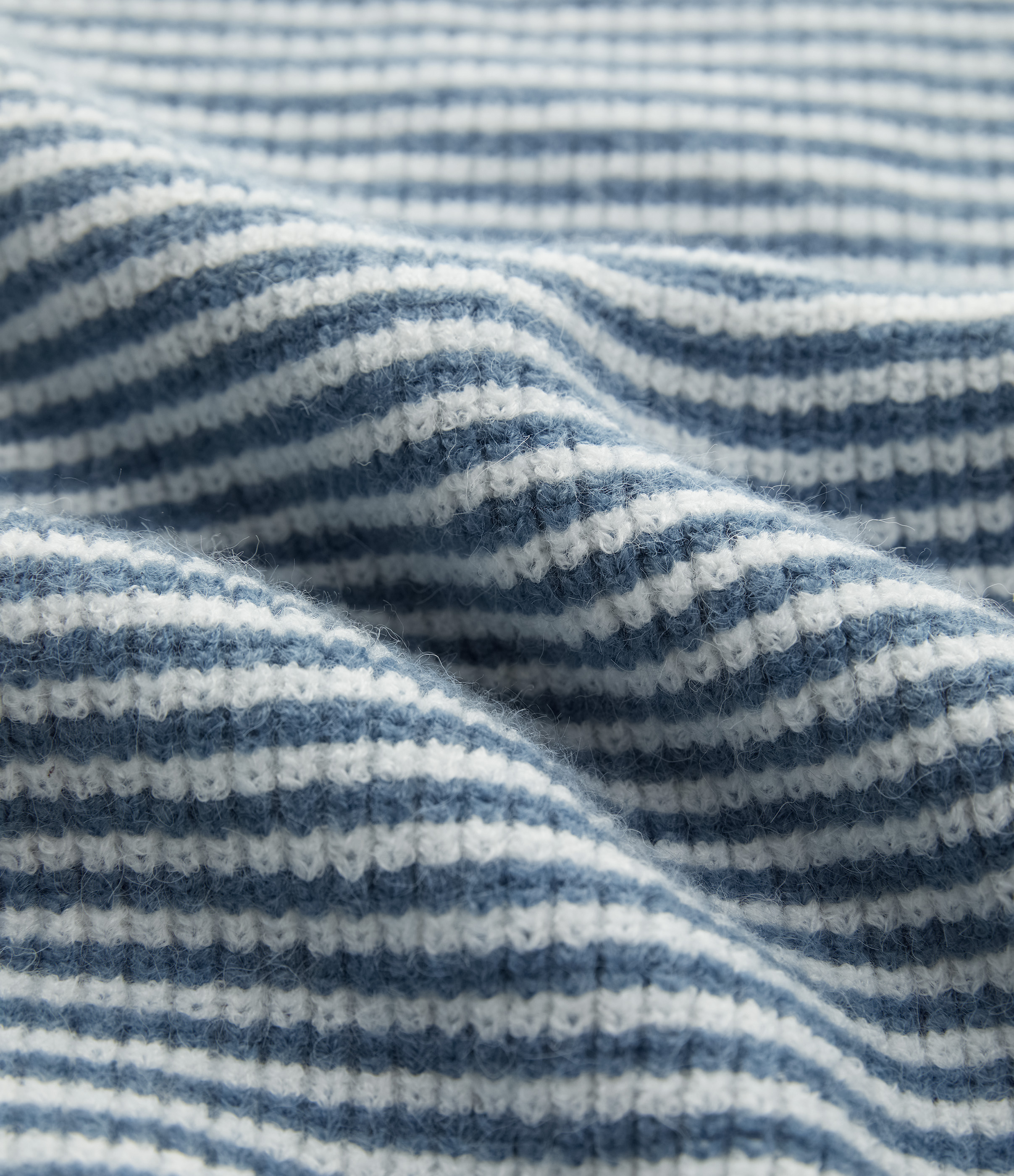 Halara Scoop Neck Dropped Shoulder Color Block Stripe Relax Casual Sweater  - Captain`s Blue - S 