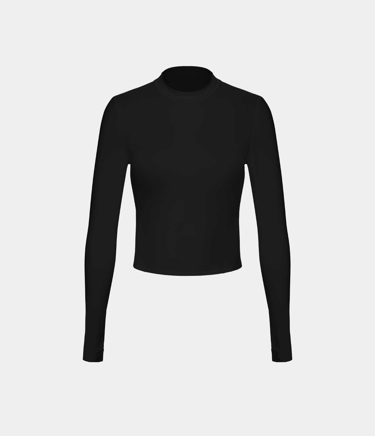 Halara Thumb Hole Cool Touch Basic Golf Sports Top  - Black - M 