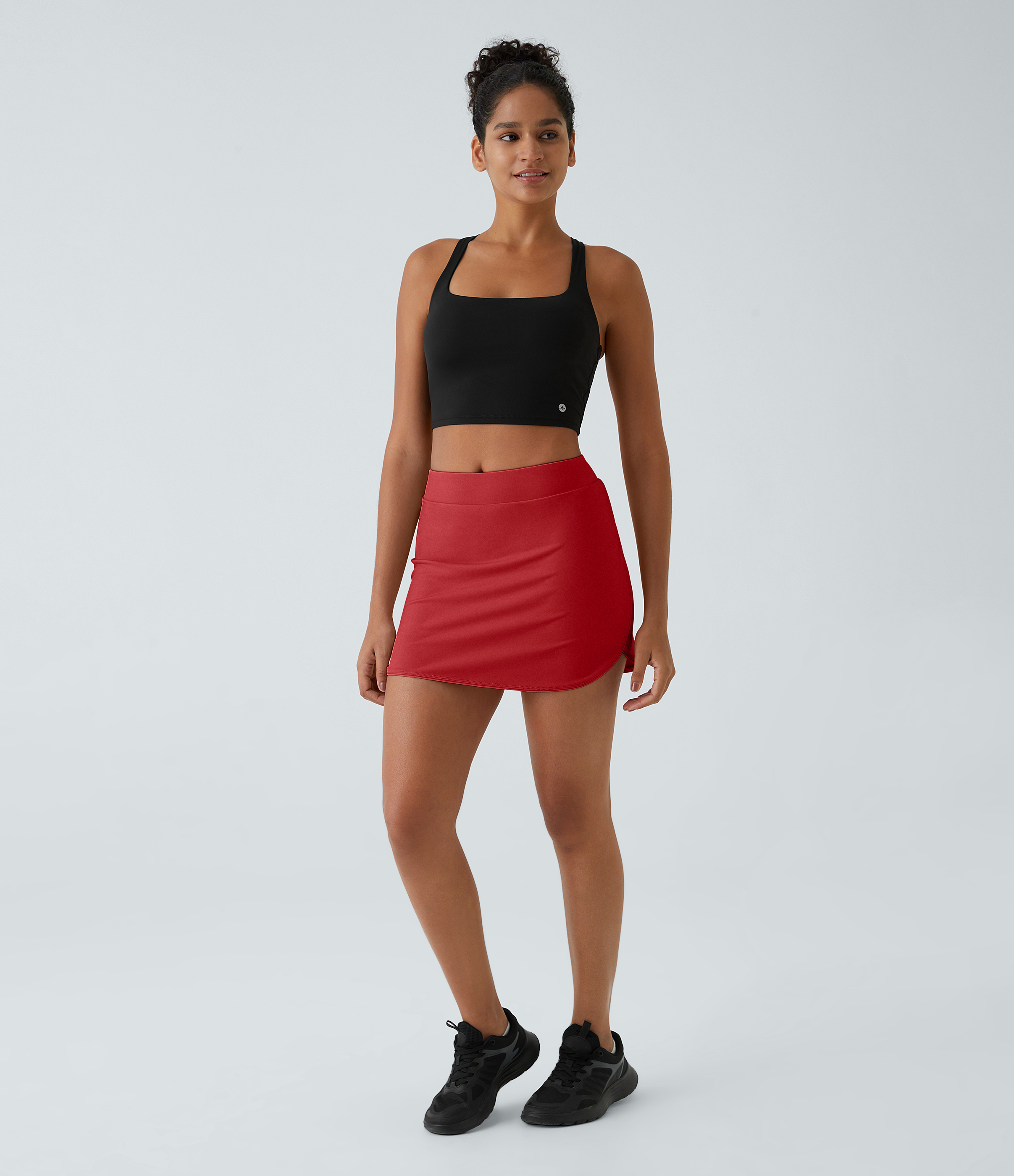 Halara Everyday Side Pocket 2-in-1 Golf Skirt-Clarity  - Salsa - XL midi skirt a line skirt golfing skirt pleated tennis skirt cute skirts 