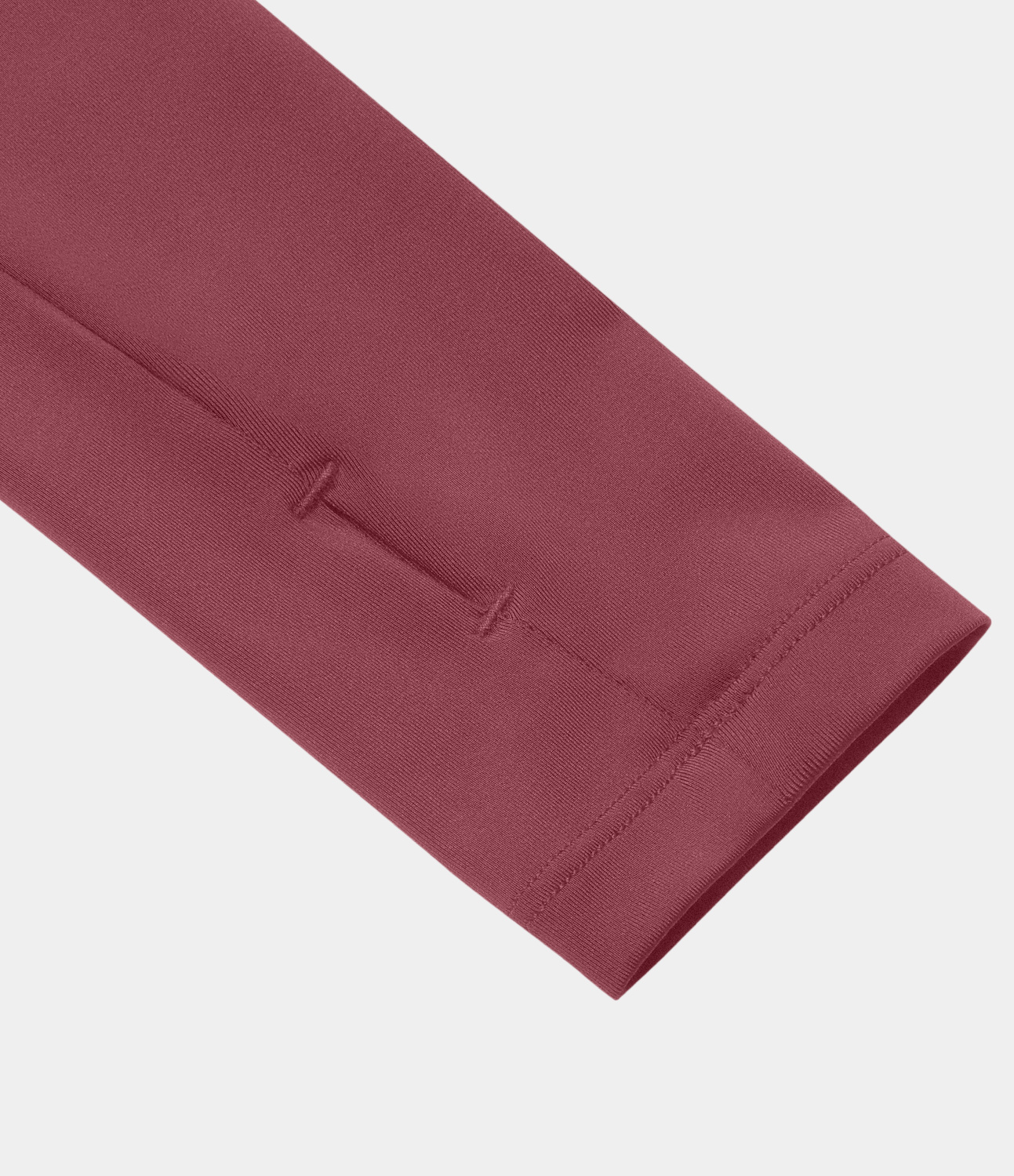 Halara Cloudfulв„ў Air Fabric Solid Thumb Hole Long Sleeve Cropped Cool Touch Golf Sports Top  - Cordovan - L 