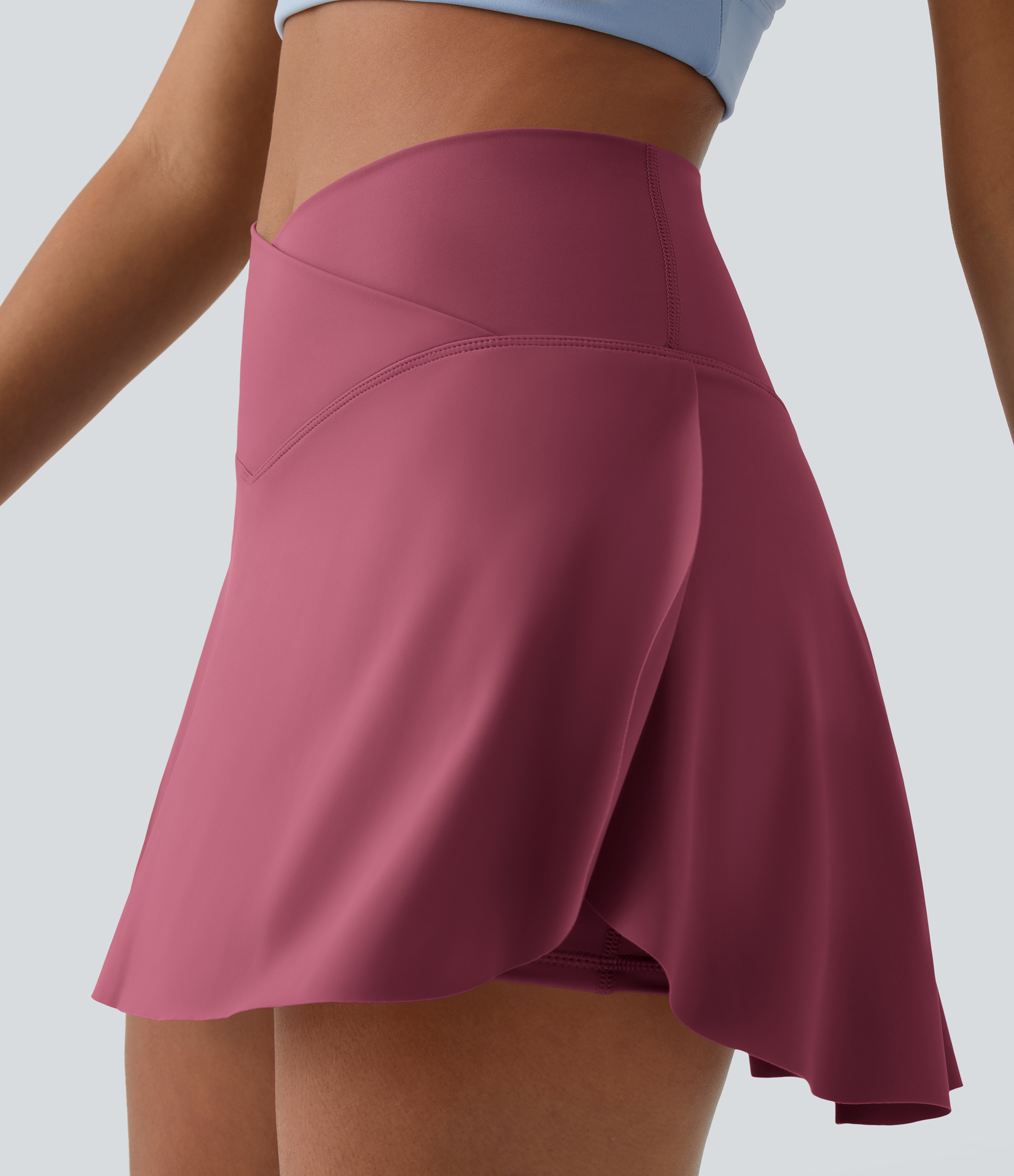 Halara Everyday Cloudfulв„ў Air Crossover 2-in-1 Side Pocket Tennis Skirt-Lucid  - Anemone - L midi skirt a line skirt golfing skirt 