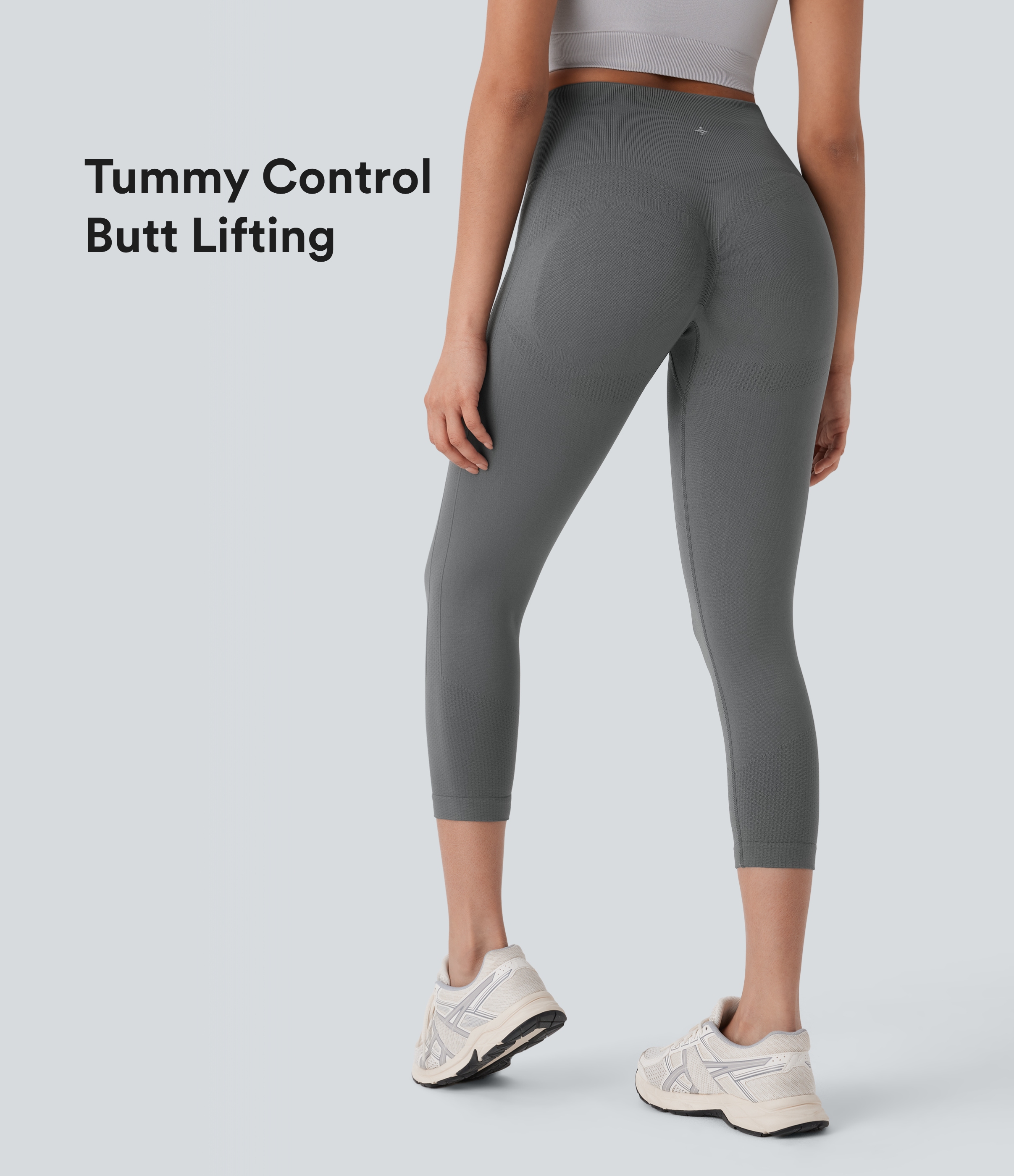Eiffel Tower OneForm - Capri yoga leggings with a high waist, tummy control and seamless flow - butt-lifting / 1
