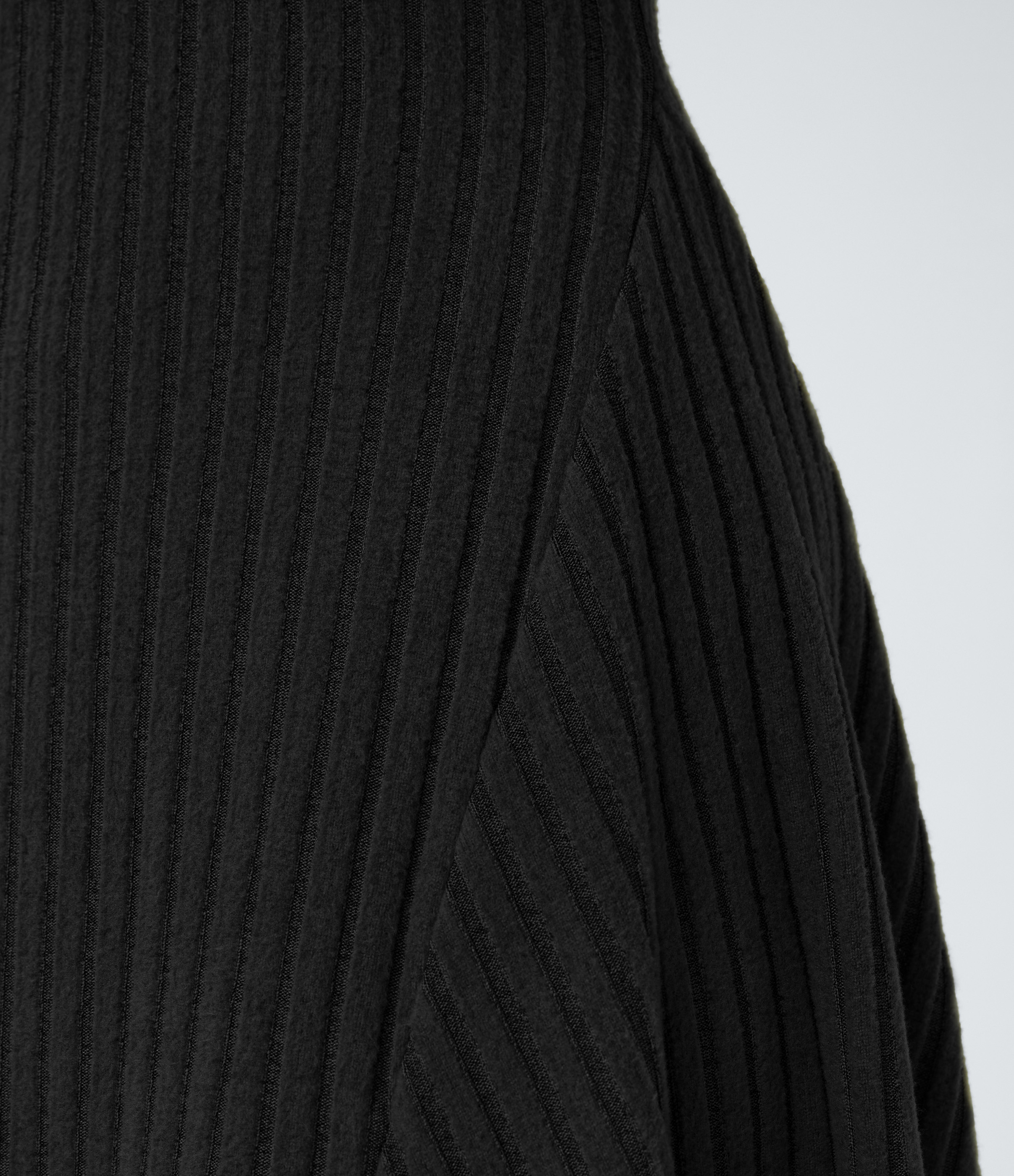 Halara Ribbed Knit Stand Collar Long Sleeve Mini Casual Dress Casual Dress - Black - L slip dress beach dress ruched dress halter dress 