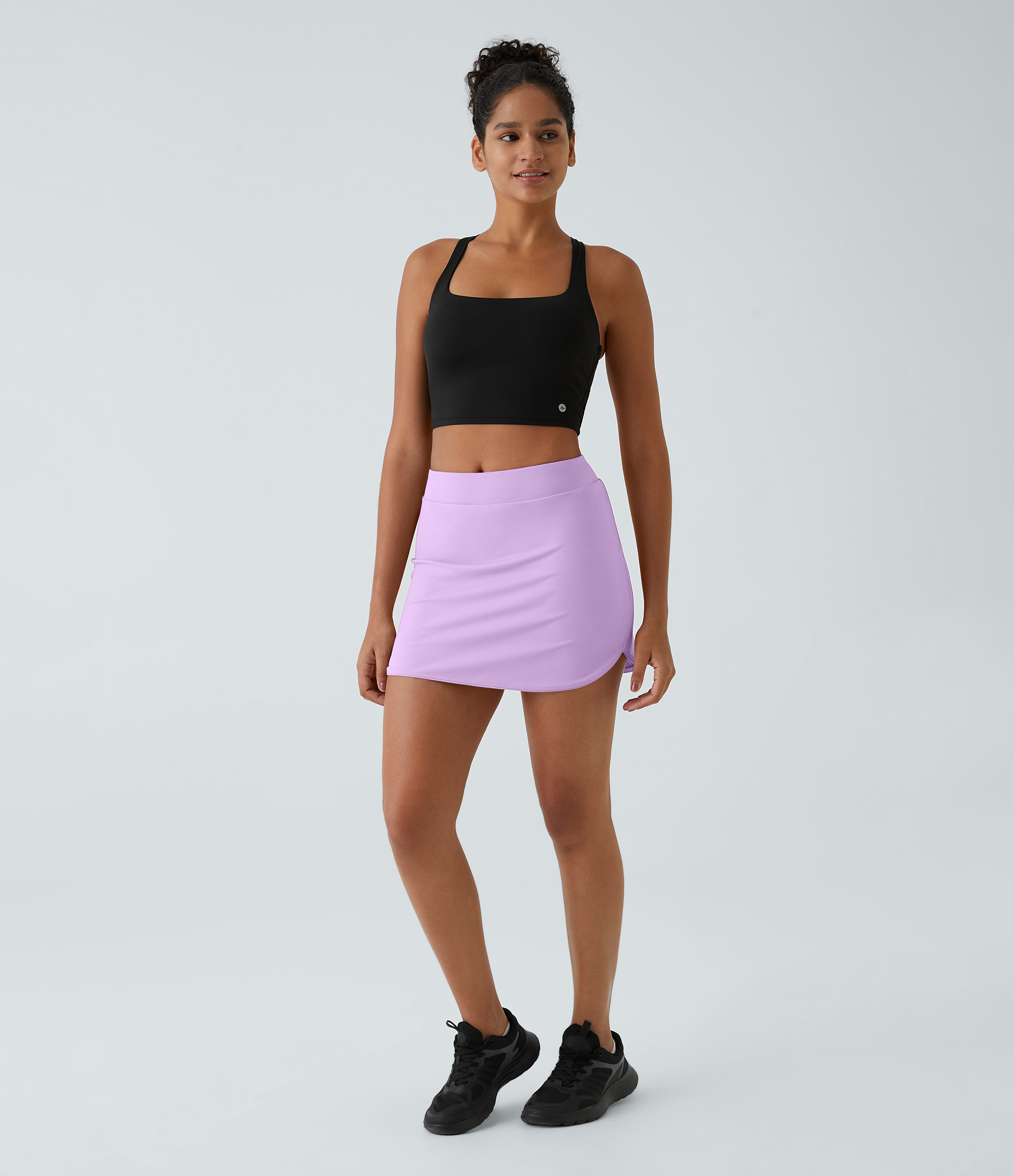 Halara Everyday Side Pocket 2-in-1 Golf Skirt-Clarity  - Orchid Bouquet - L midi skirt a line skirt golfing skirt pleated tennis skirt 