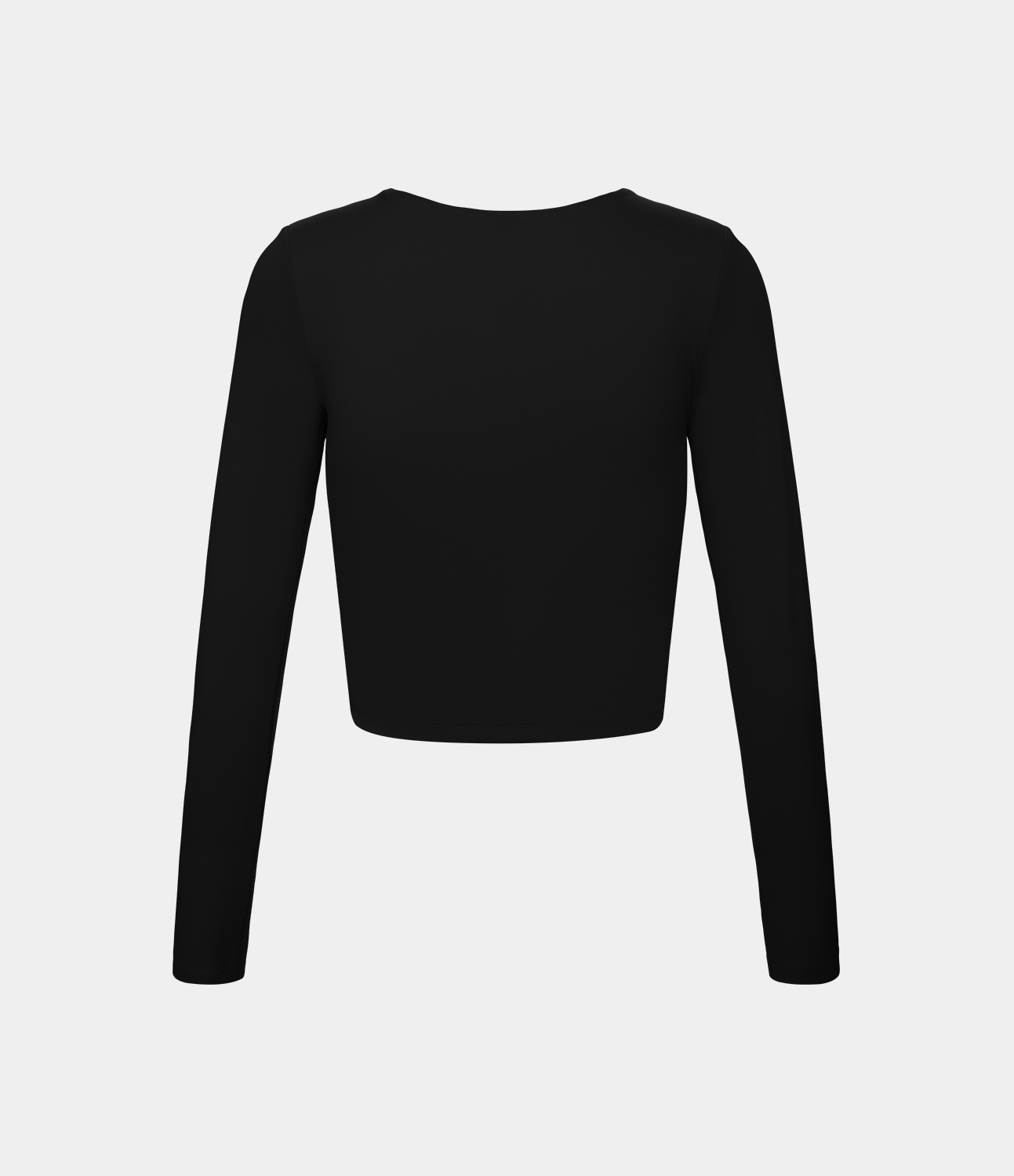 Halara Scoop Neck Long Sleeve Sports Top  - Black - M 