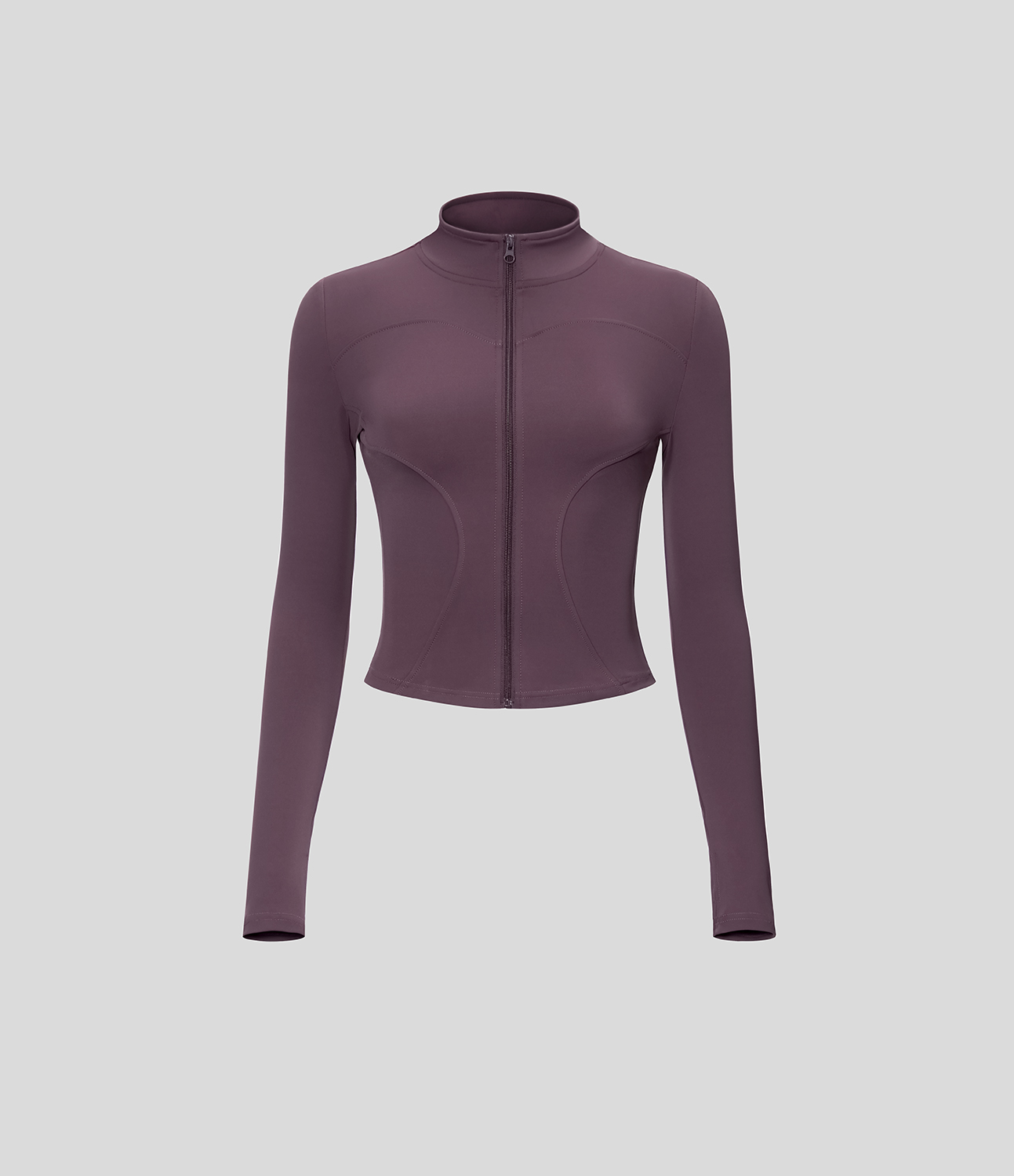 Halara Zipper Thumb Hole Yoga Jacket  - Mauve - M 