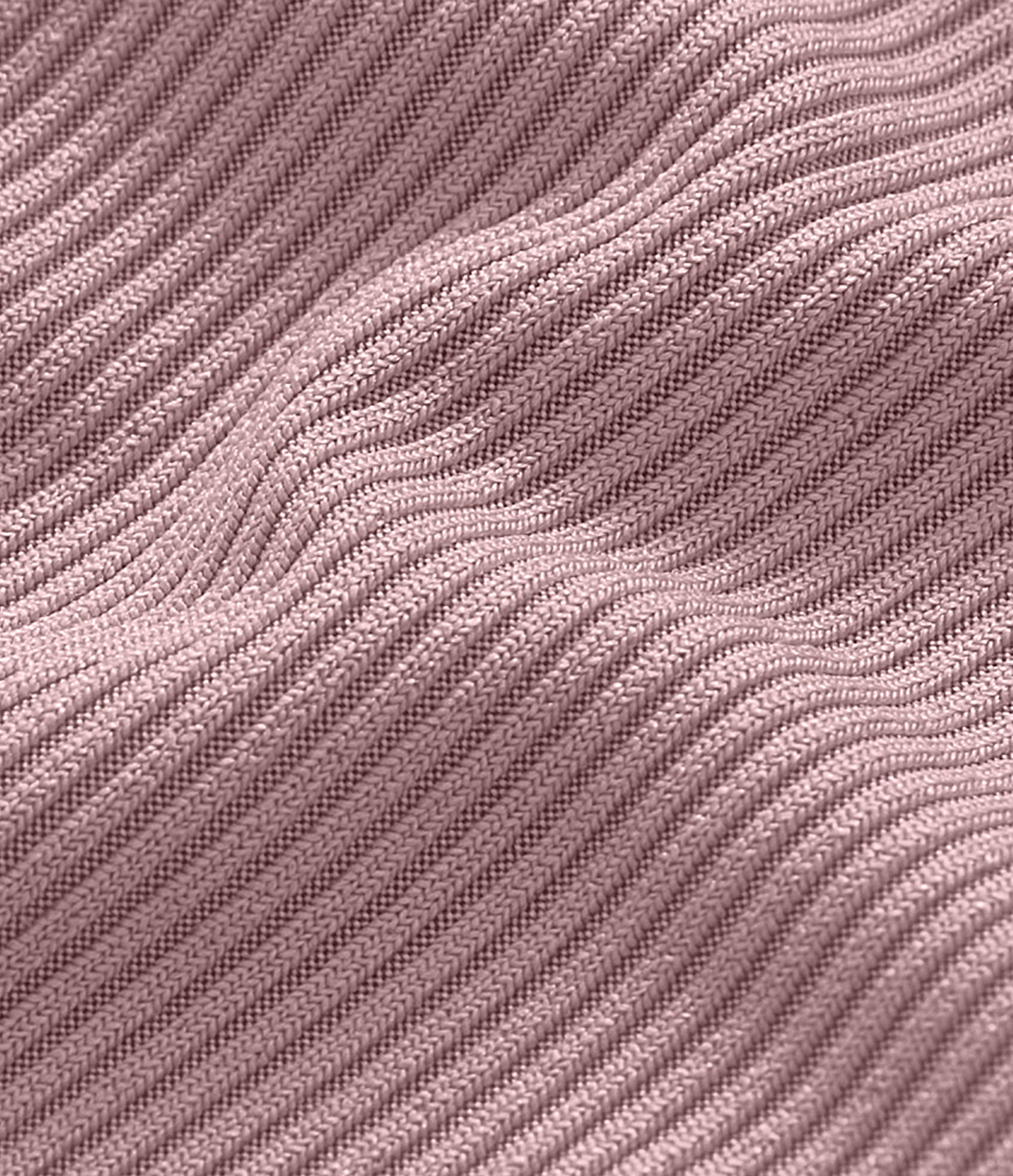 Halara Ribbed Knit Thong Bikini Bottom  - Bleached Mauve - L 