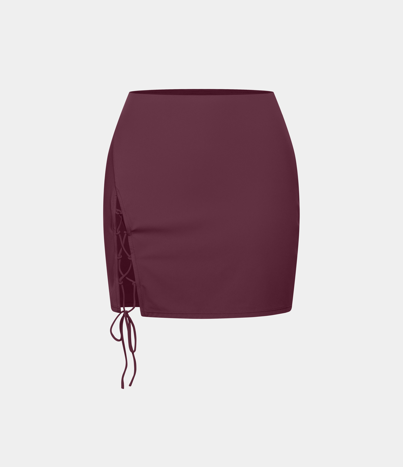 

Halara High Waisted Crisscross Lace Up Bodycon Mini Casual Skirt - Fig