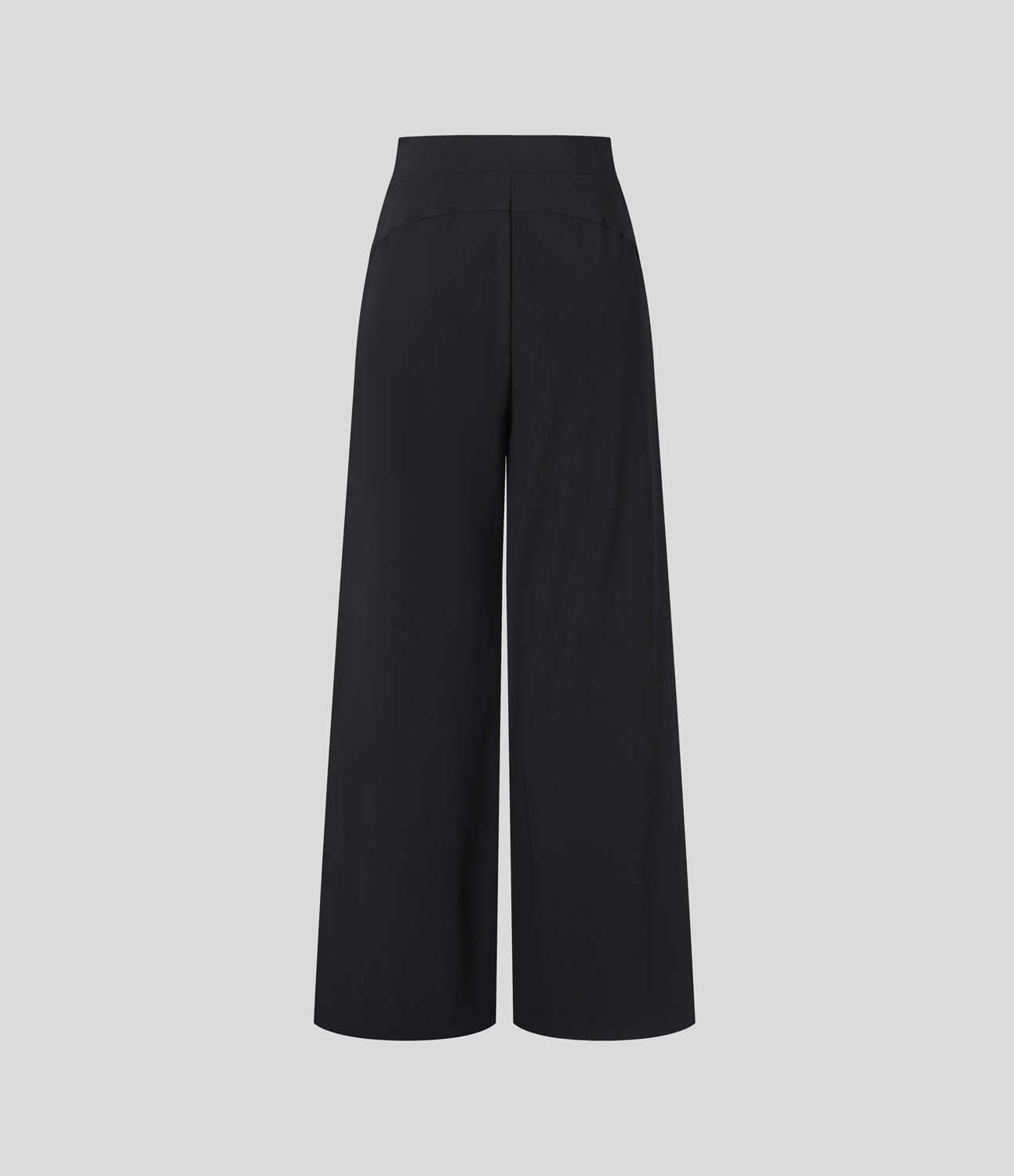 Halara HalaraFlexв„ў High Waisted Body Sculpt Waist-Slimming Side Pocket Wide Leg Micro Waffle Work Pants  - Black - S(regular) sweatpants 