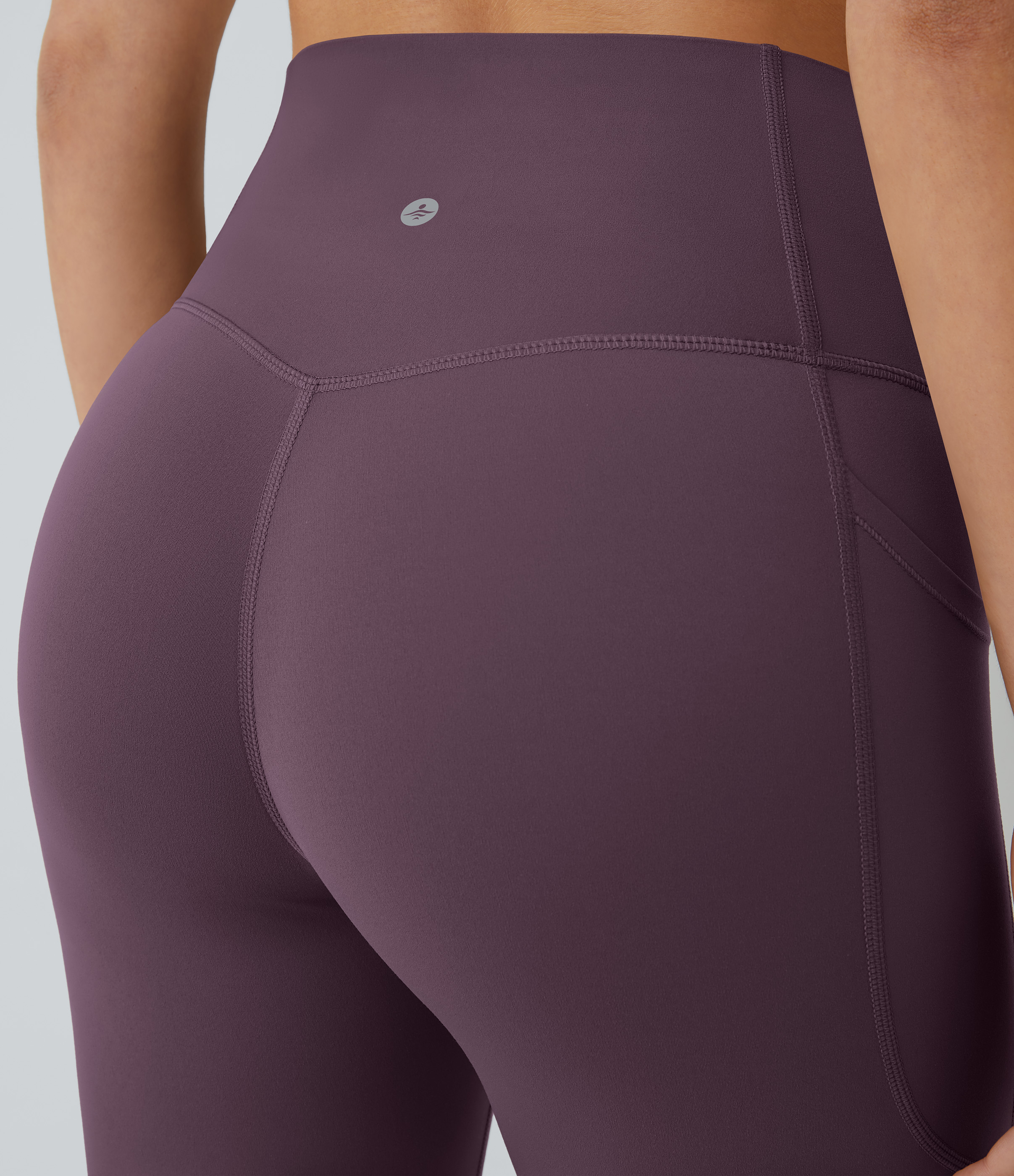 Halara SoCinched High Waisted Tummy Control Side Pocket Shaping Training UltraSculpt Leggings  - Night`s Purple - M(full_length) gym leggings 