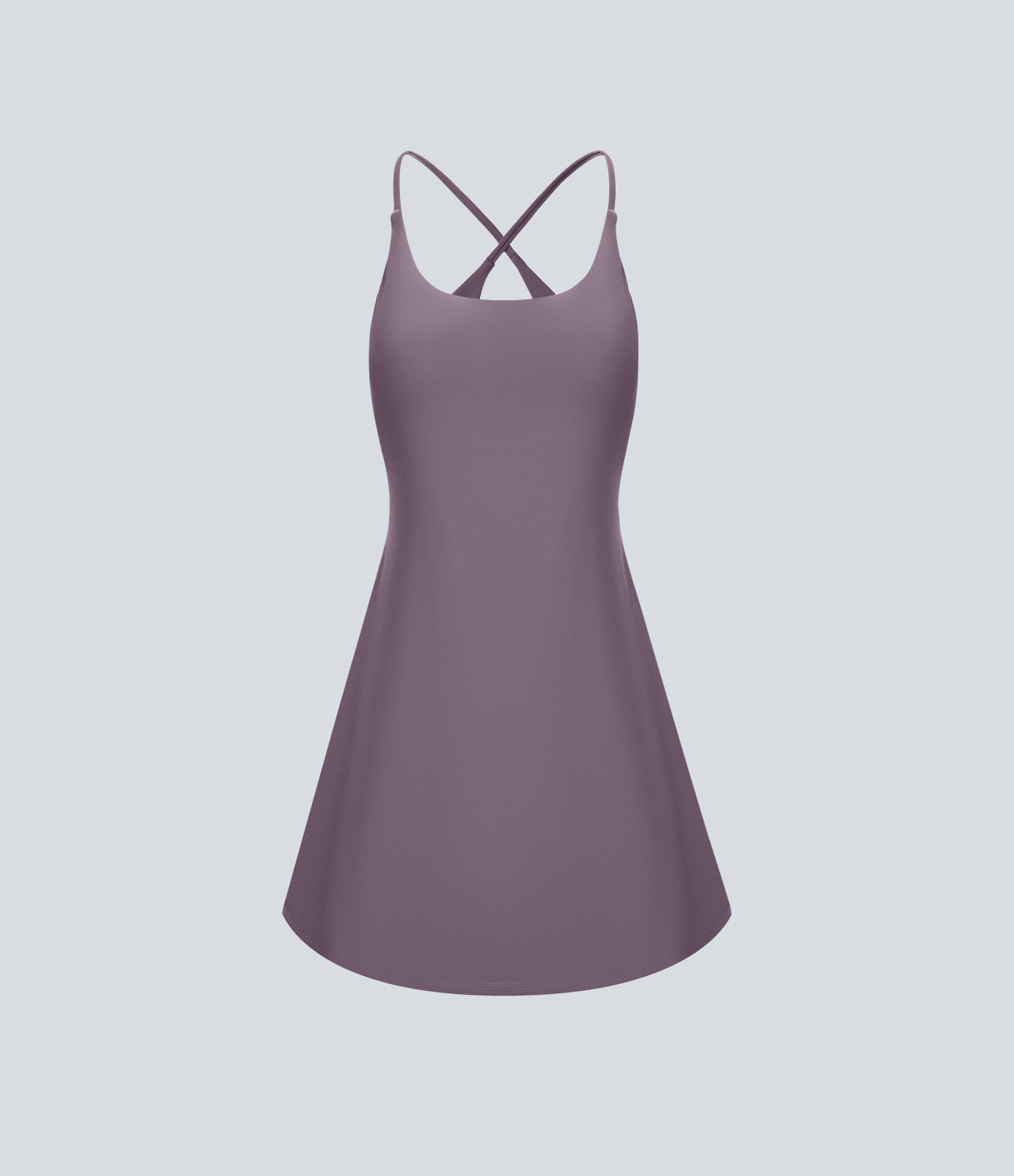 Halara Softlyzeroв„ў Plush Backless Active Dress Workout Dress - Tulip Purple - XS 