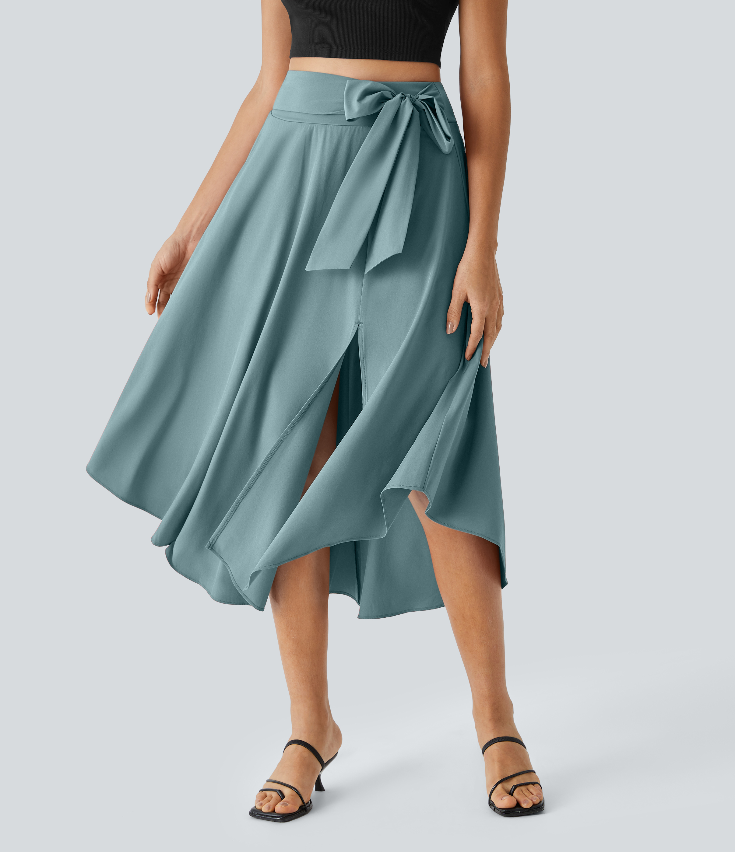 Women's Breezeful™ High Waisted Tie Side 2-in-1 Curved Hem