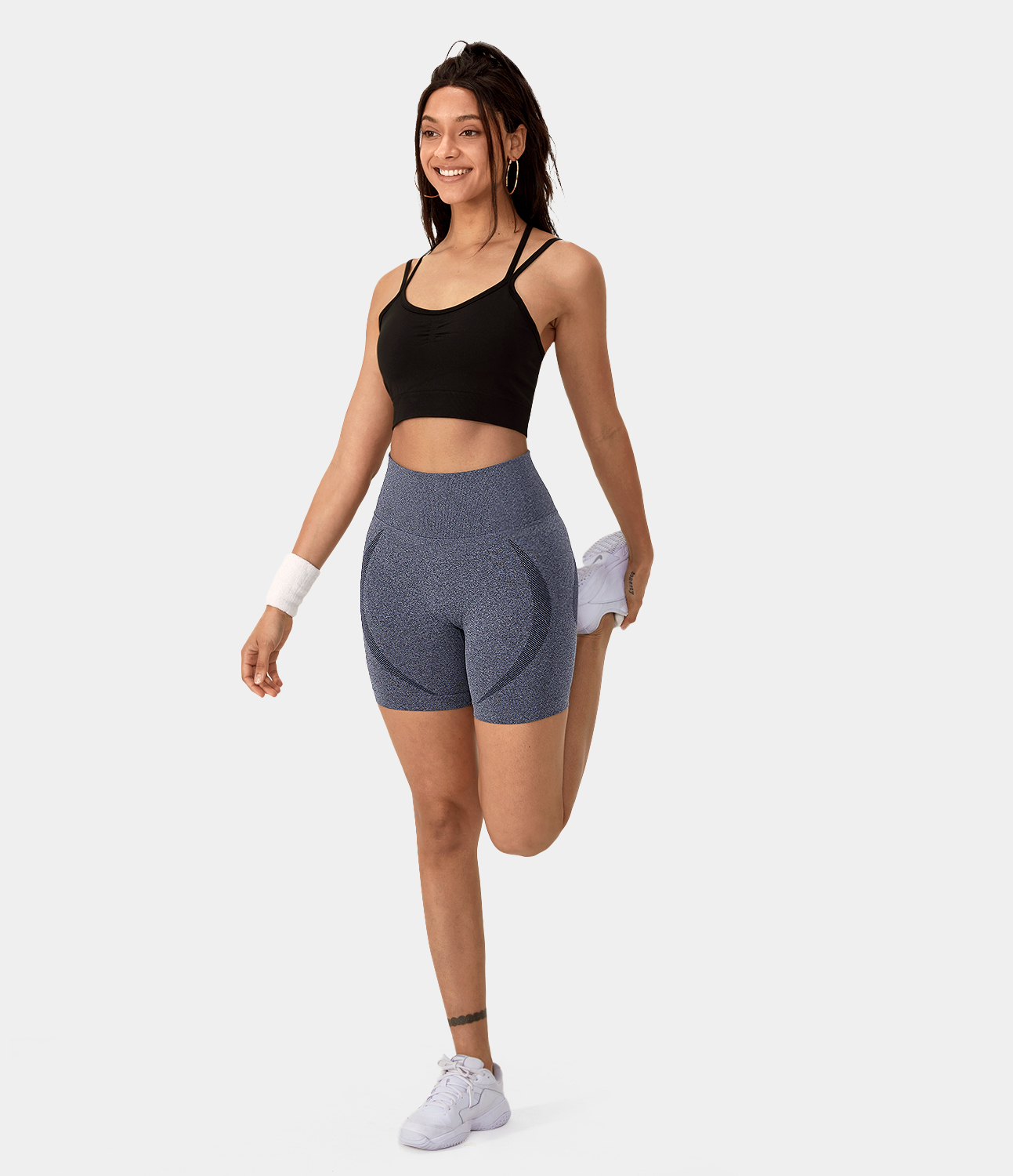 Women's Seamless Flow High Waisted Running Biker Shorts HALARA