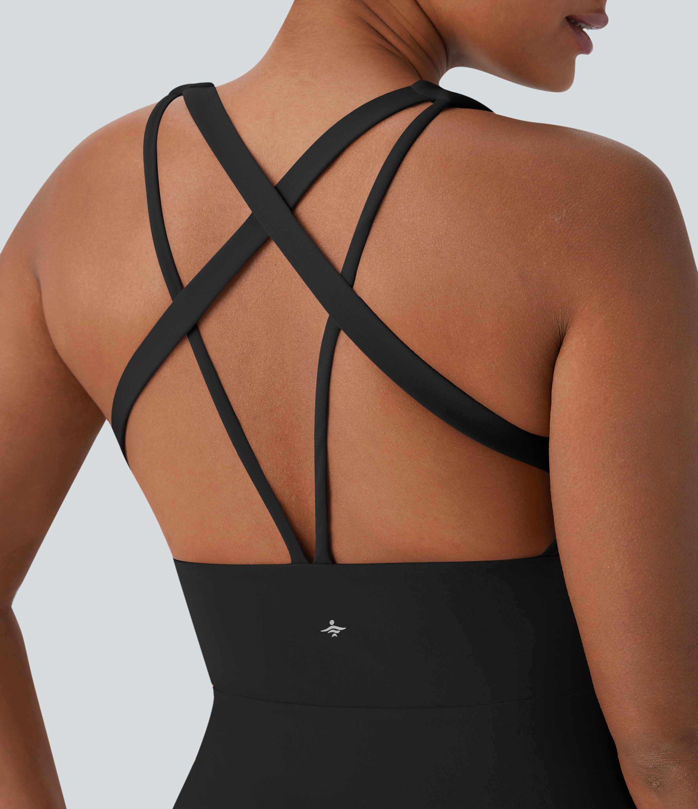 Halara Softlyzeroв„ў QuickDry Crisscross Backless 2-in-1 Side Pocket Mini Slip Quick Dry Pickleball Active Dress Workout Dress - Black - M 